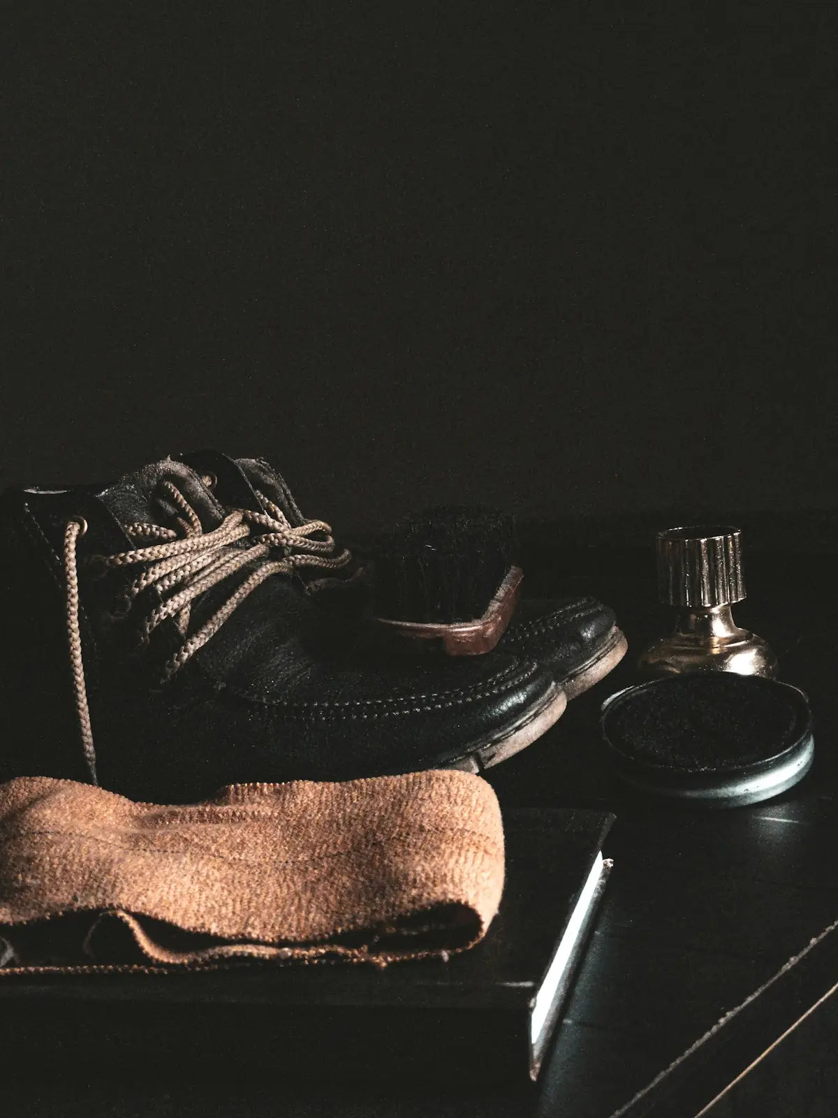 Black leather dr.