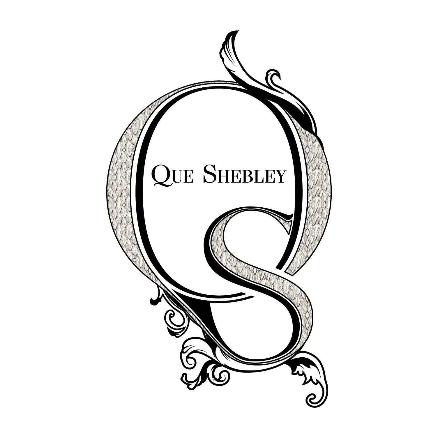 Ornate lettermark with flourishes.