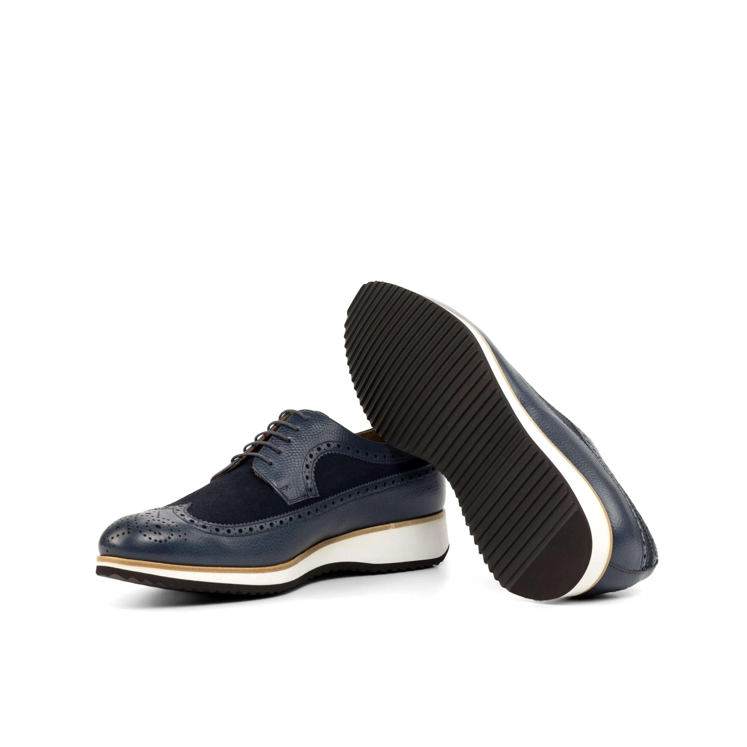 Blue leather longwing blucher shoes, 300 Longwing Blucher Shoes II