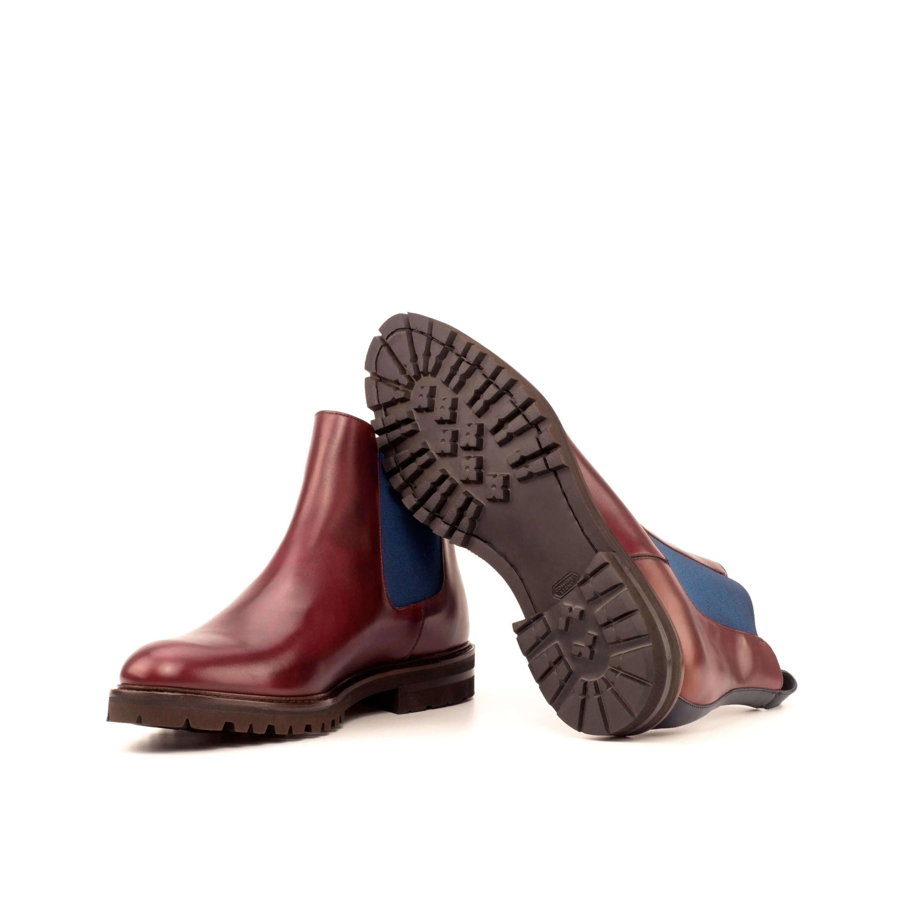 Burgundy leather 45TD Chelsea Boot II back view
