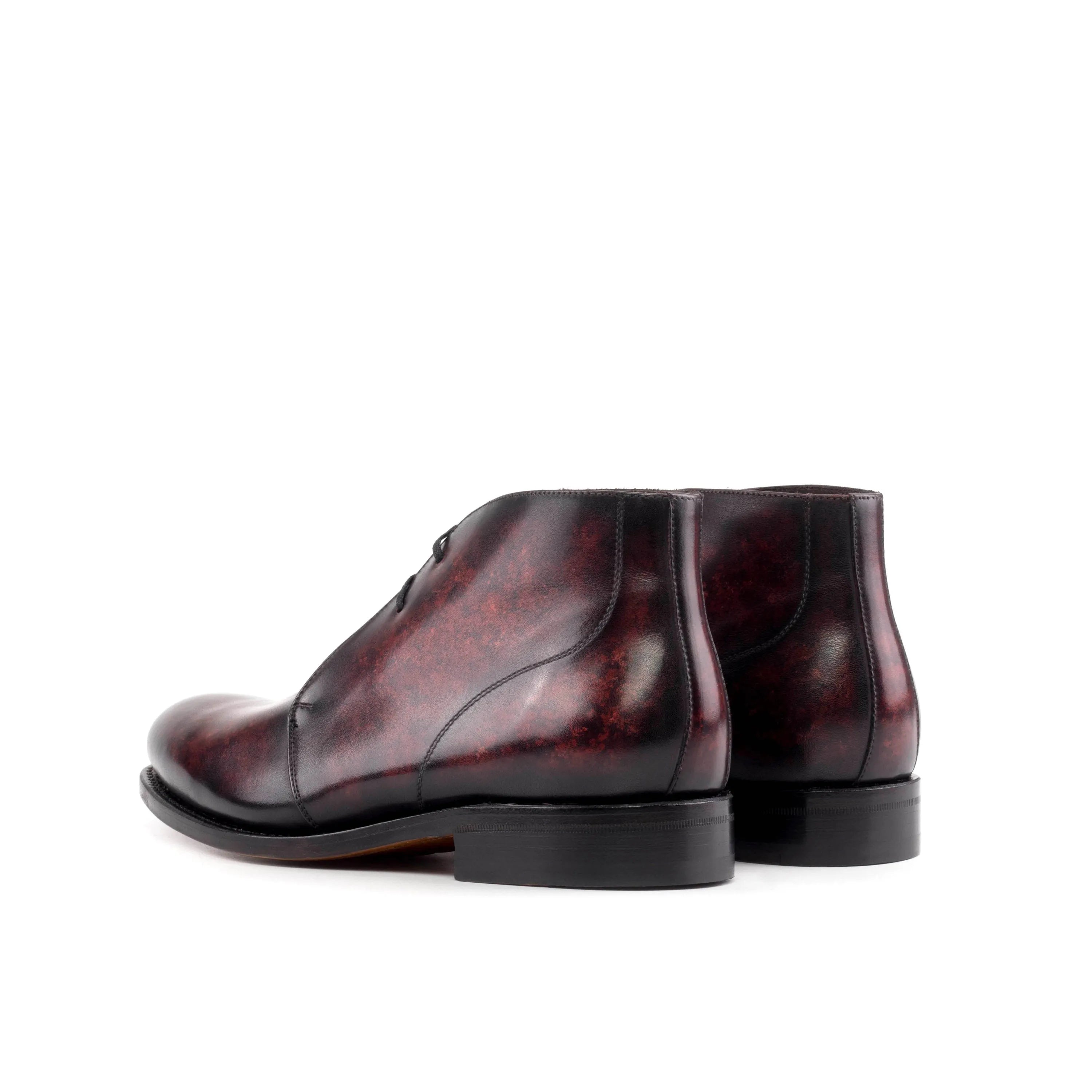 Burgundy leather 5944 Patina Chukka Boots