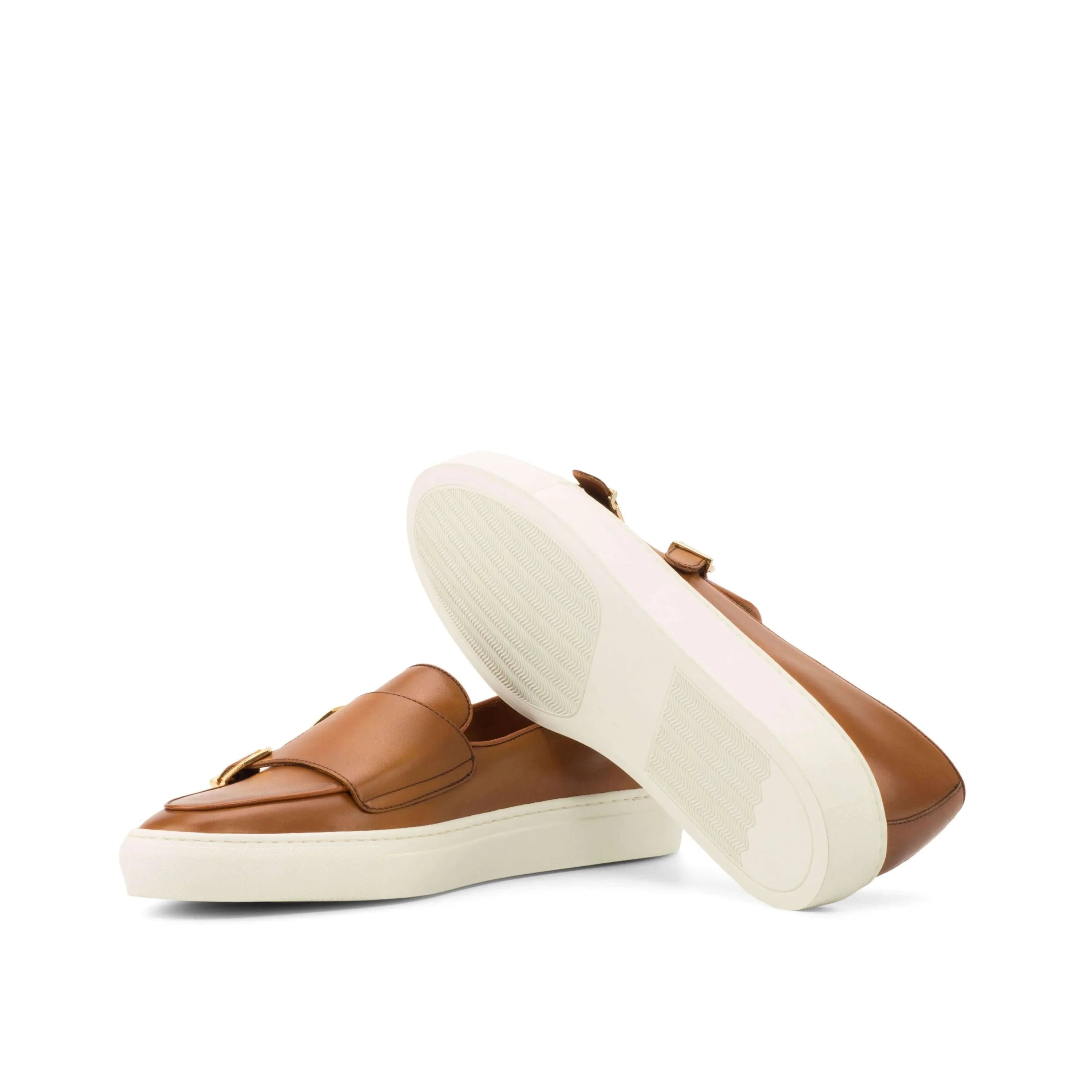 Alriva monk sneaker II brown leather slip-on sneakers