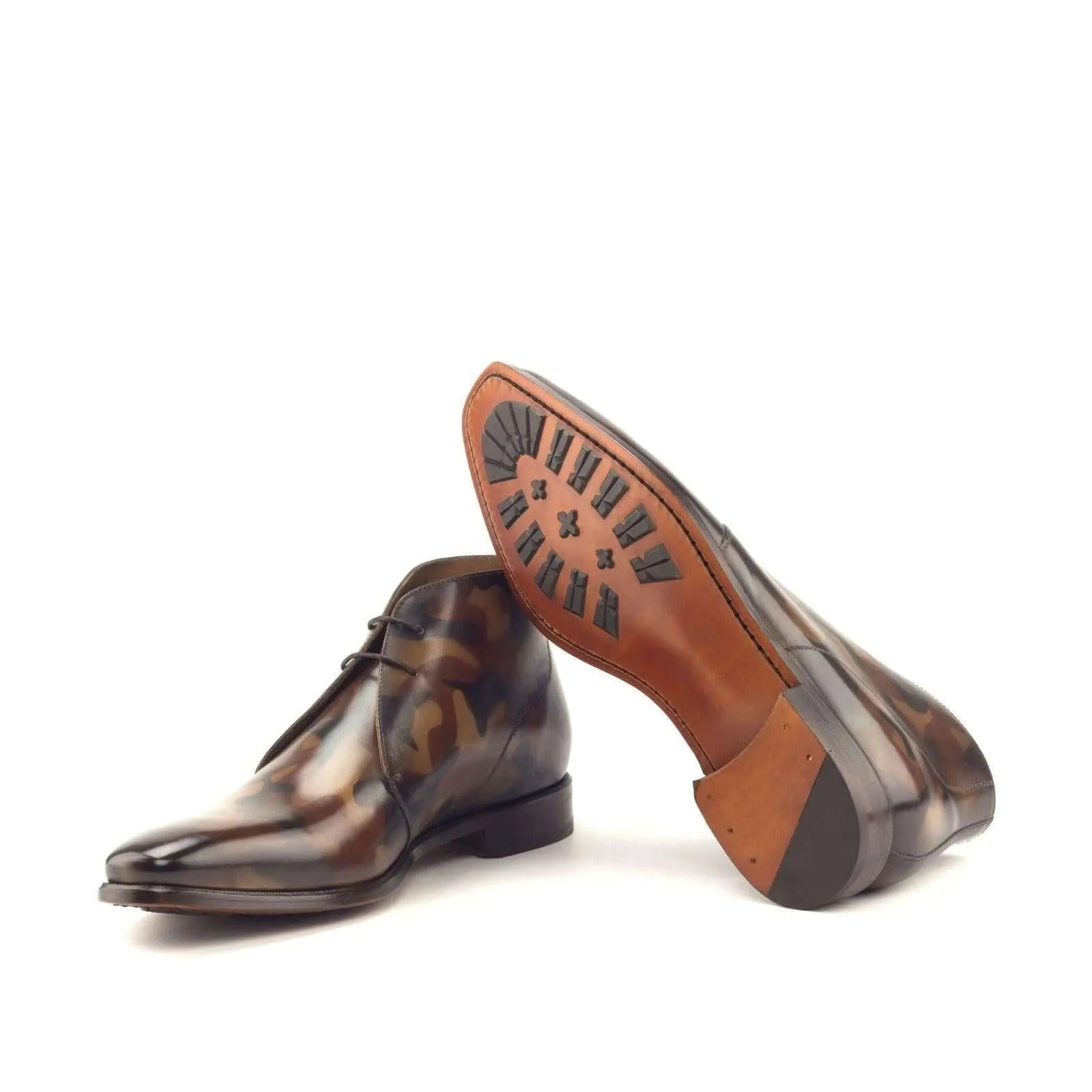 Battle Patina Chukkas II brown leather chukka boots