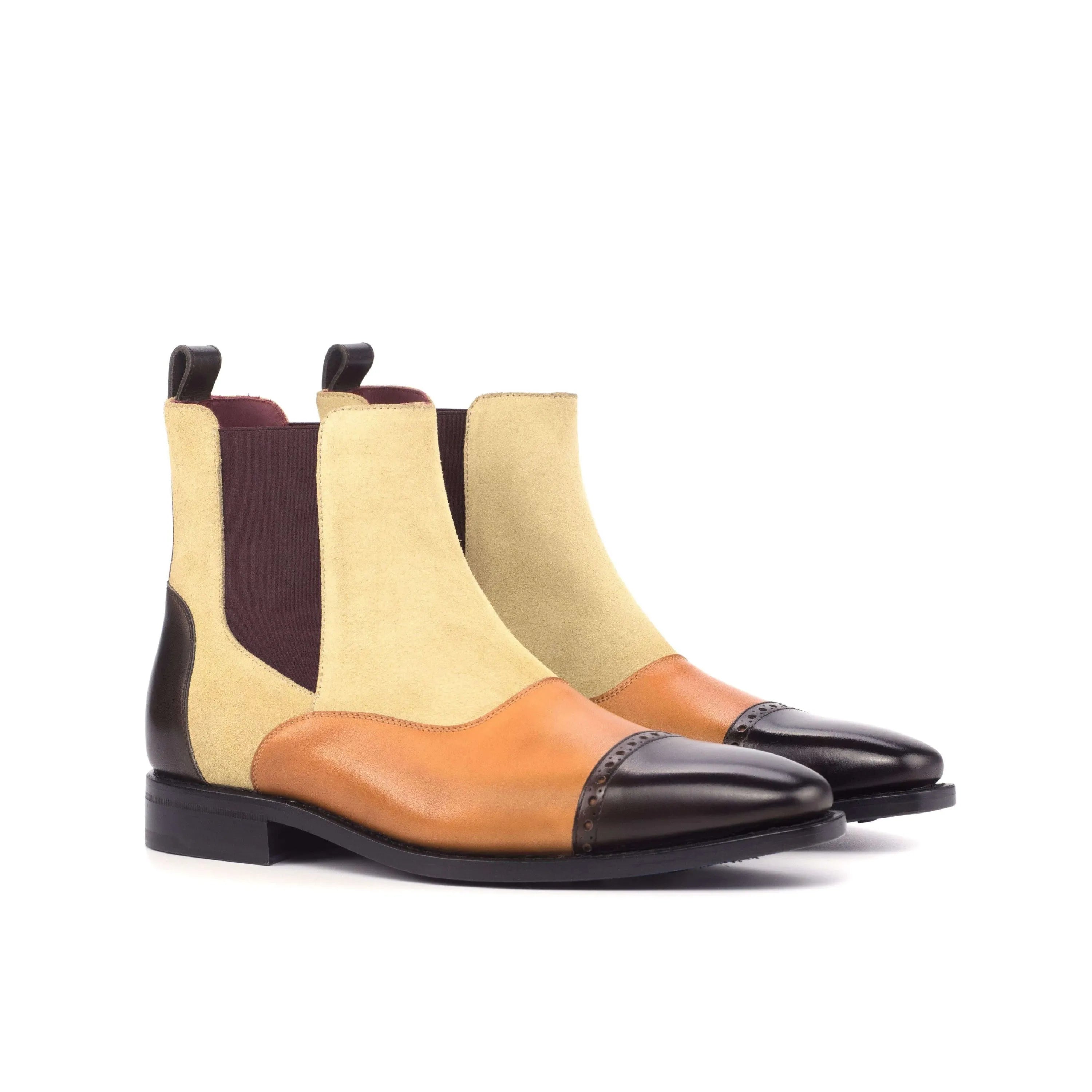 Chiva Chelsea boot two-tone leather Chelsea boots