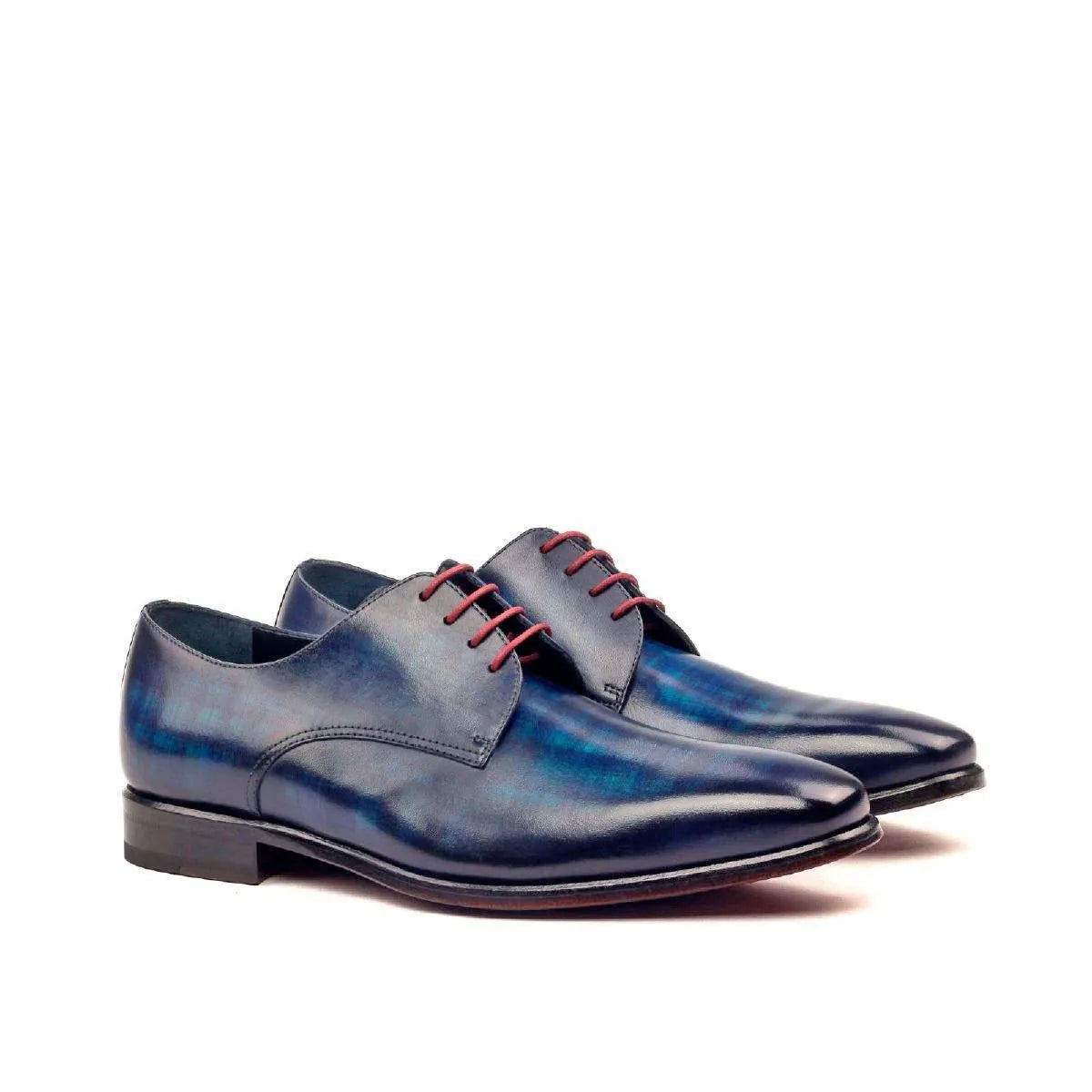 Pair of Cruz Patina Derby shoes II in blue leather