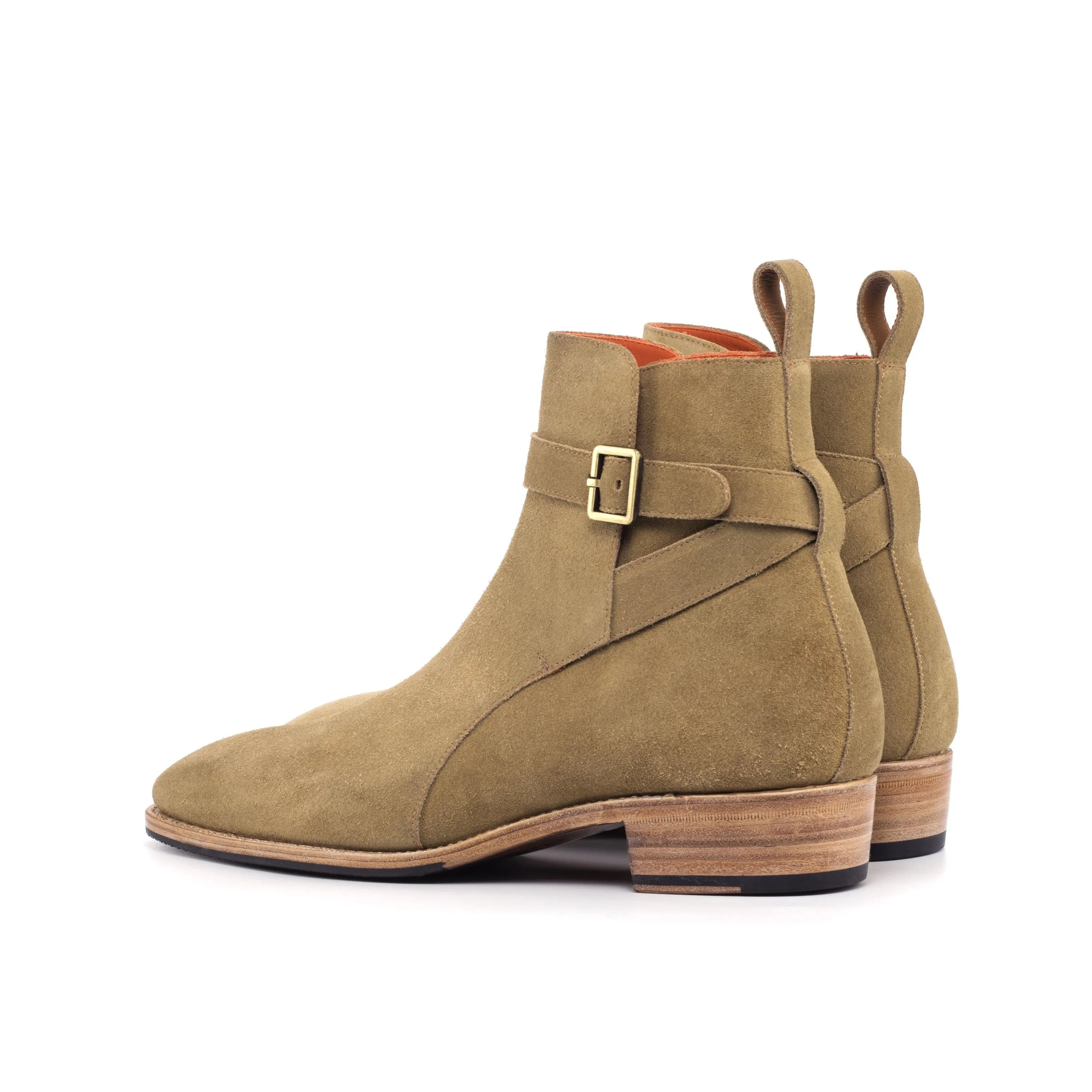 Dany Jodhpur Boots II tan suede ankle boots with buckle