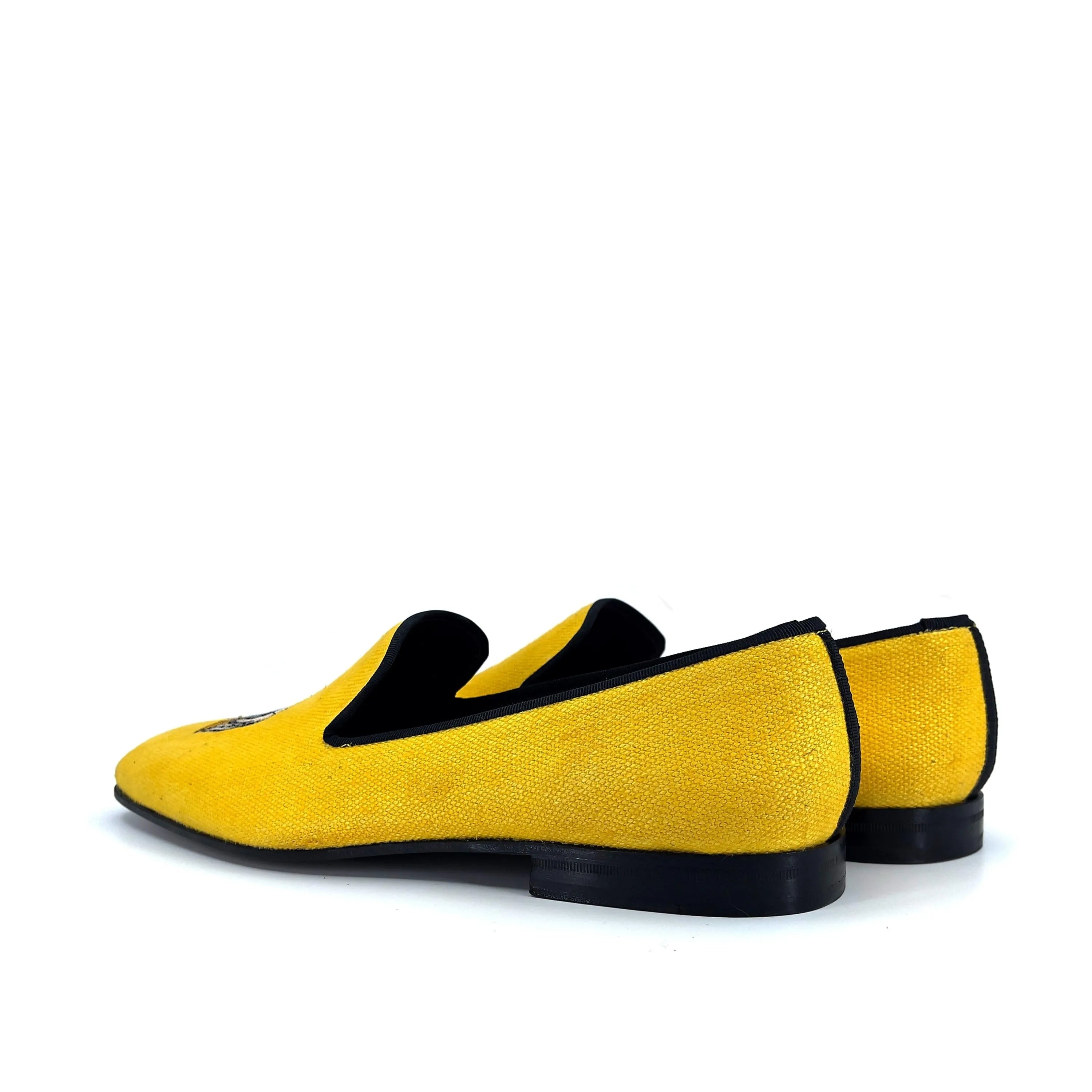 Yellow and black Don Drake slipon loafer shoes