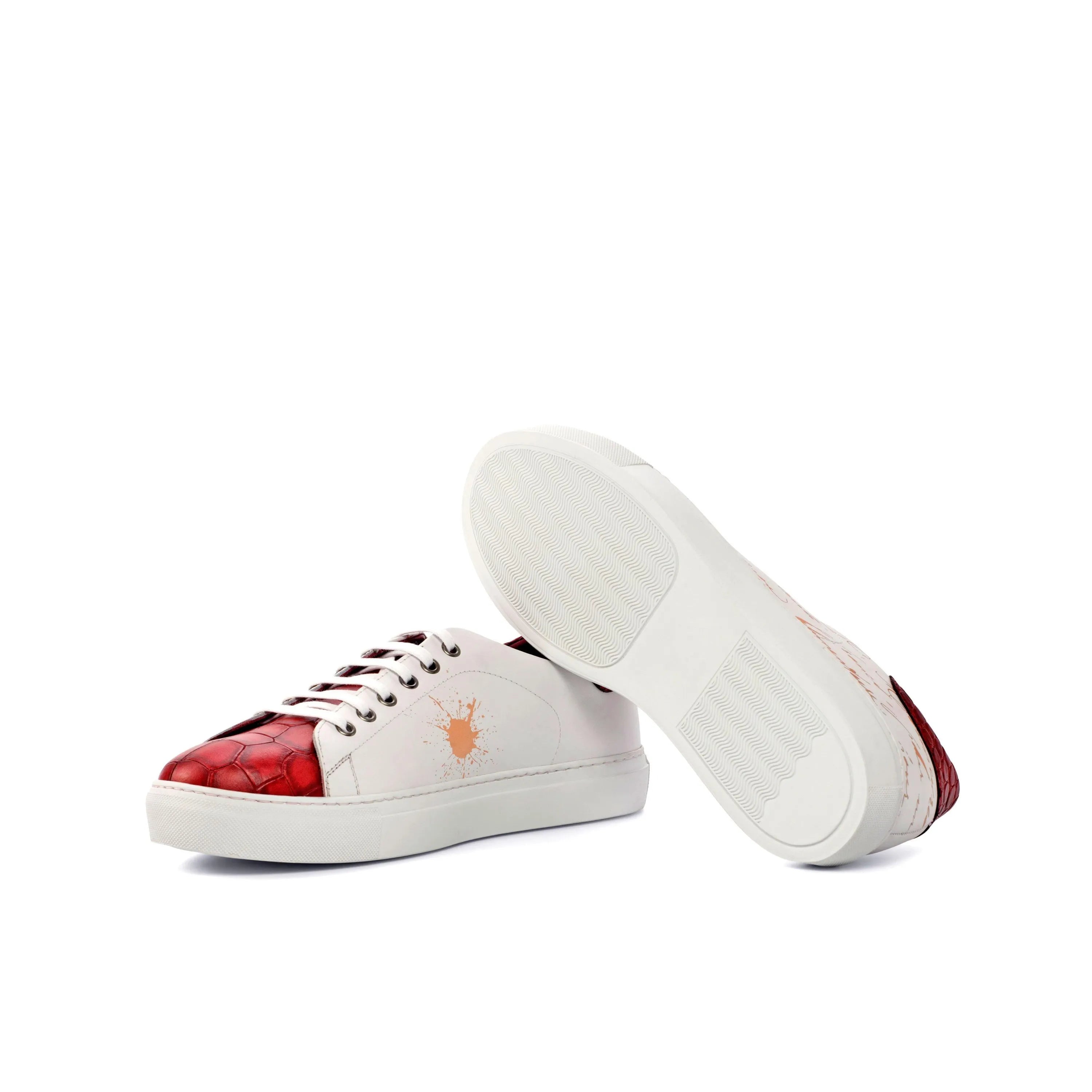 White and red G59 Trainer Sneaker II leather sneakers
