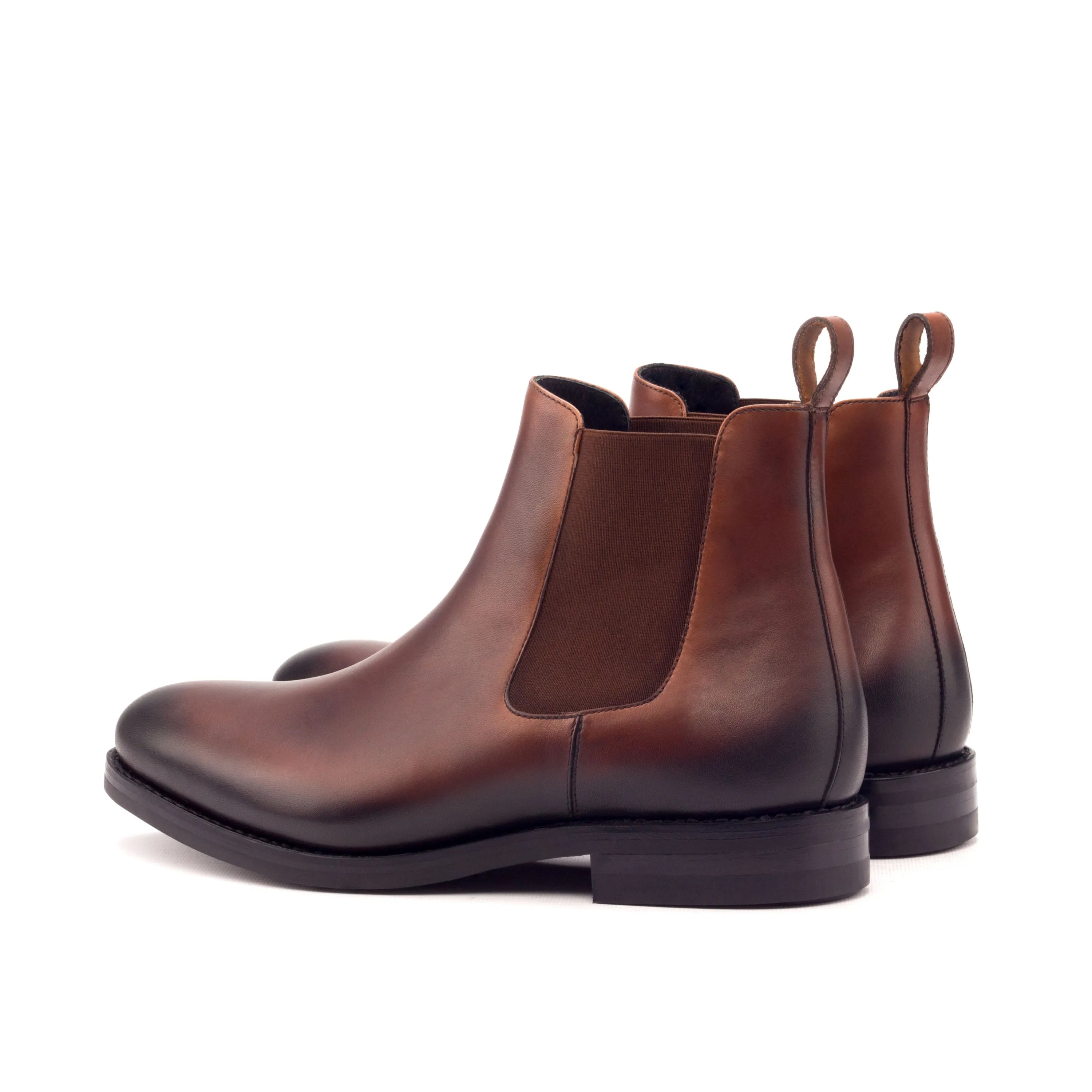 Pair of brown leather Gall Chelsea boots