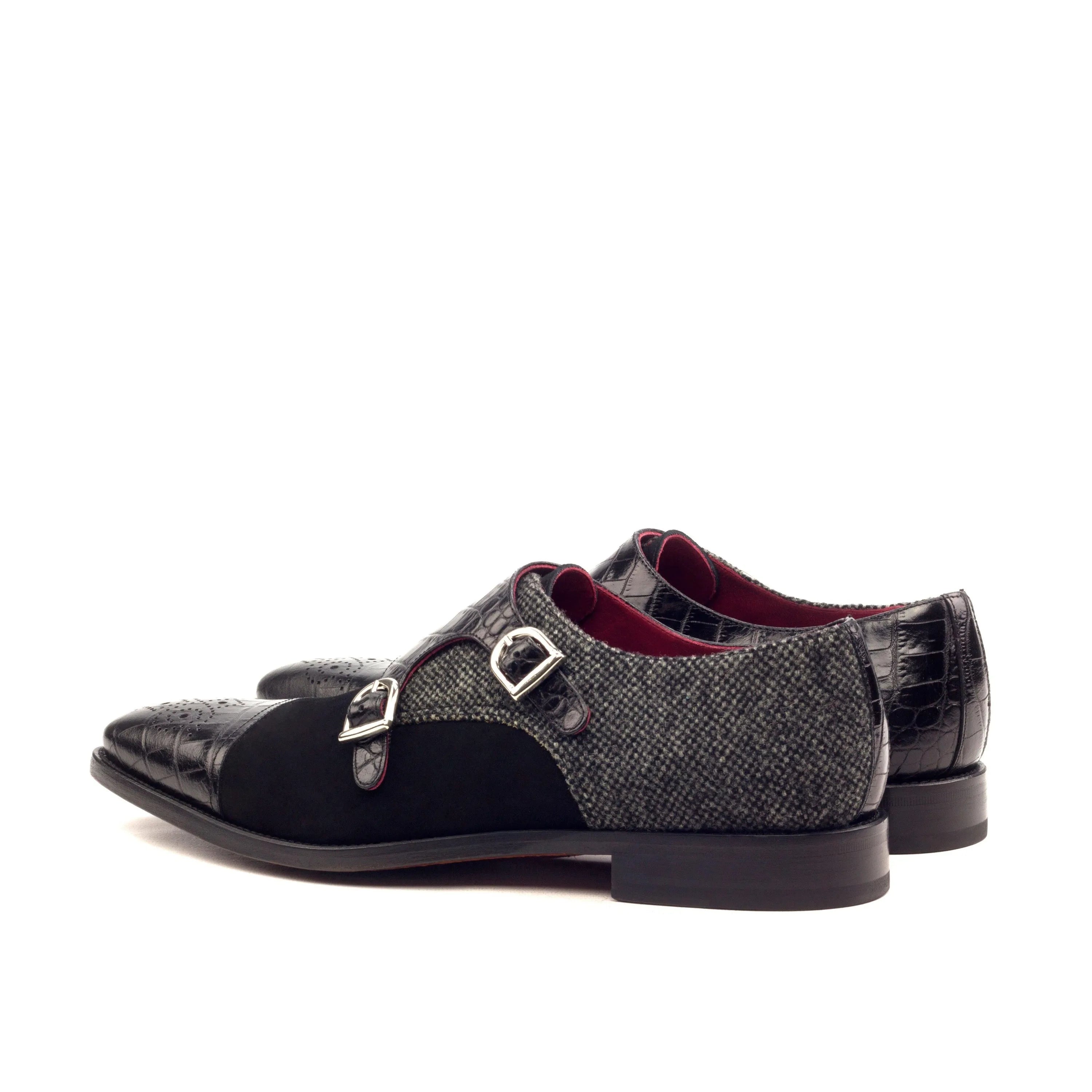 Gent Double Monk mens double monk strap dress shoes