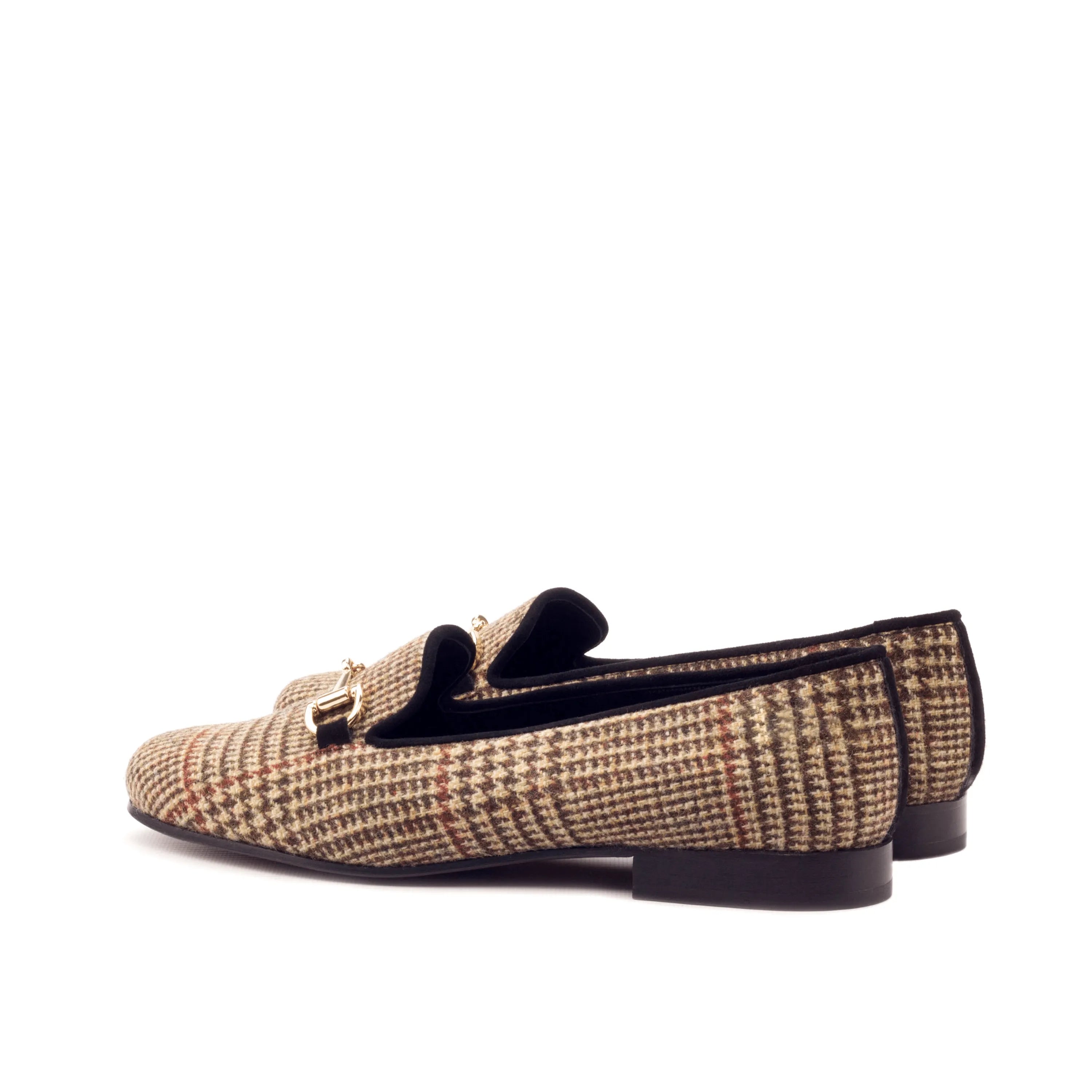 Georgia Rose ladies Rose Ladies Slipon with tweed patterned loafers
