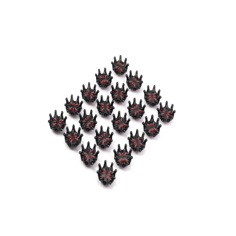 Black and red spiky golf shoes spikes in spikes repair kit
