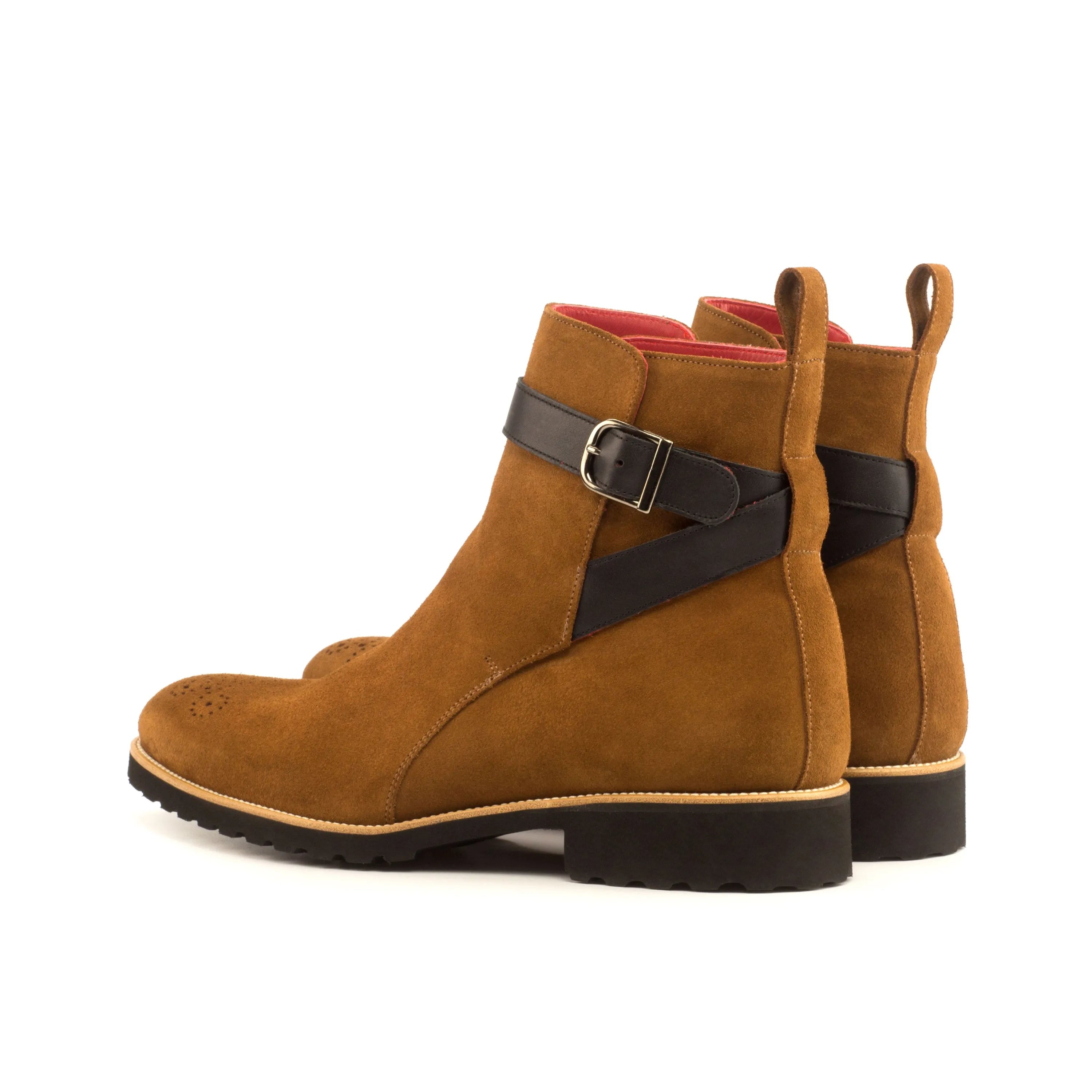 Brown suede Navajo Jodhpur Boots ankle view