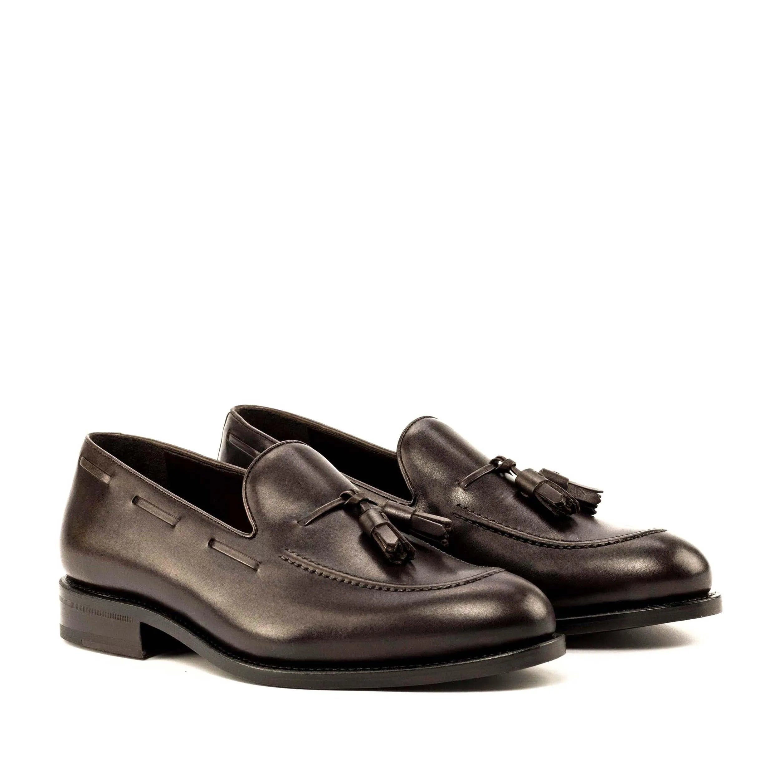 Roberto Loafers II pair of brown leather tassel loafers