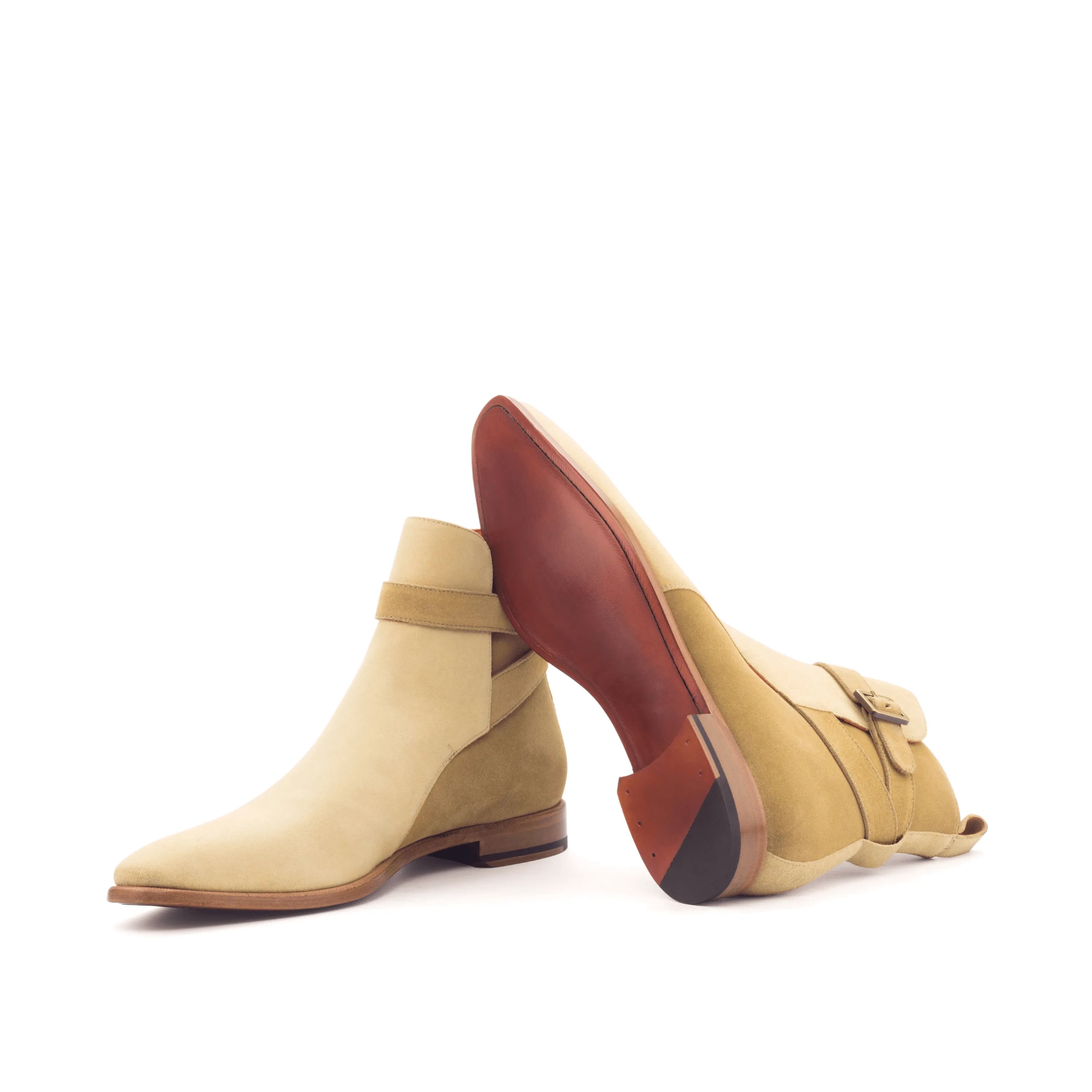 Royalty Jodhpur Boots: two-toned suede ankle boots
