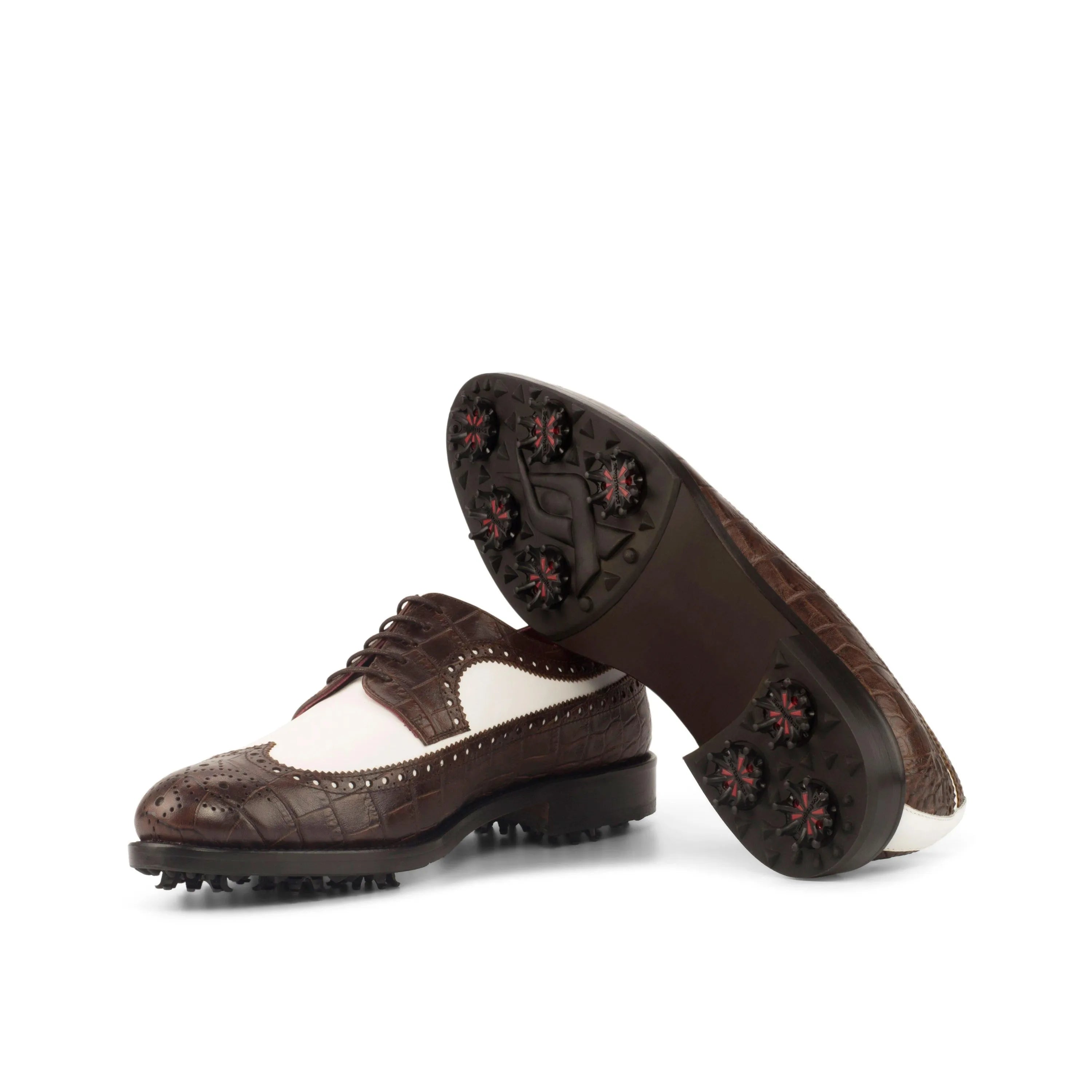 Saint Longwing Blucher two-tone golf shoes with spikes