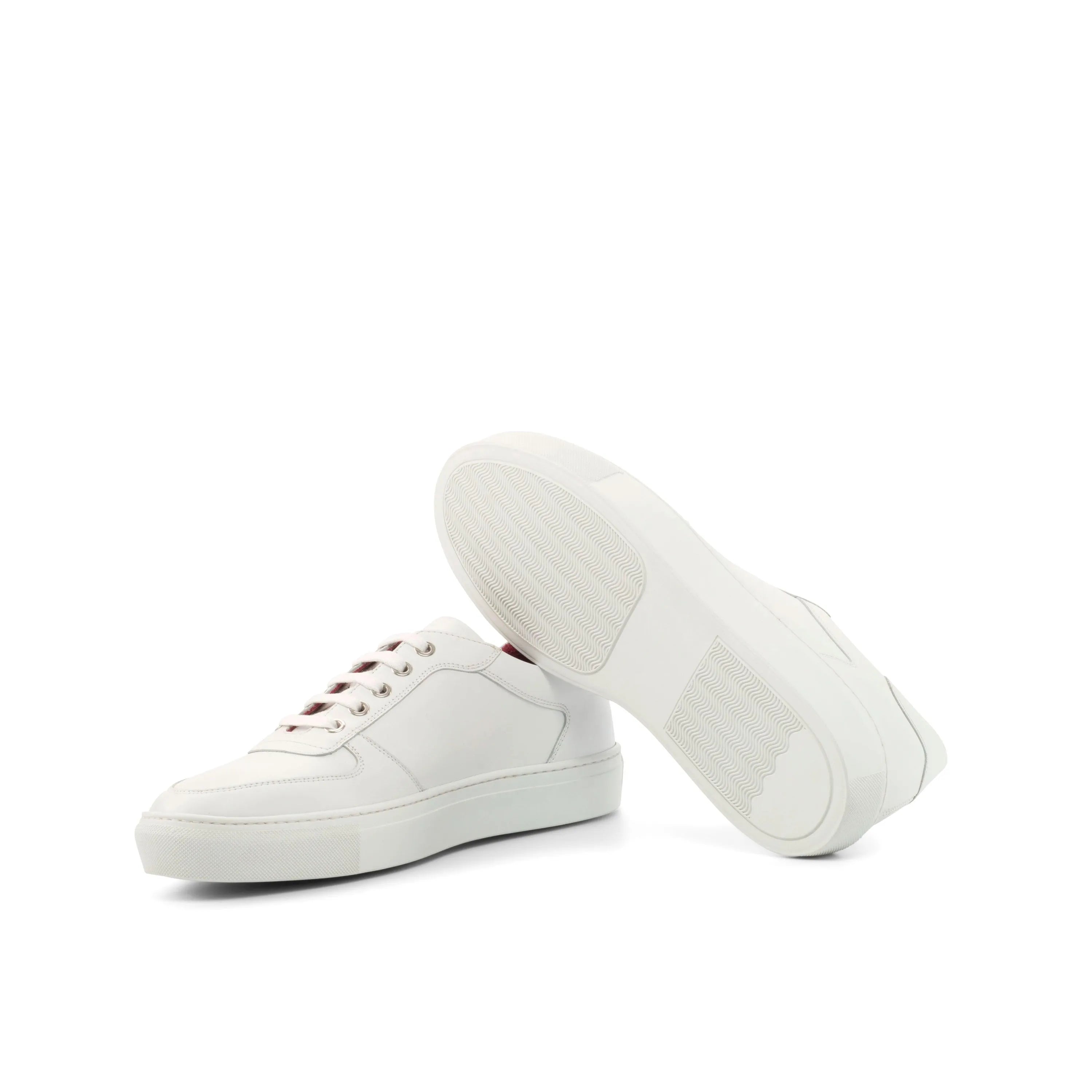 Pair of white leather Snow Trainer Sneakers II