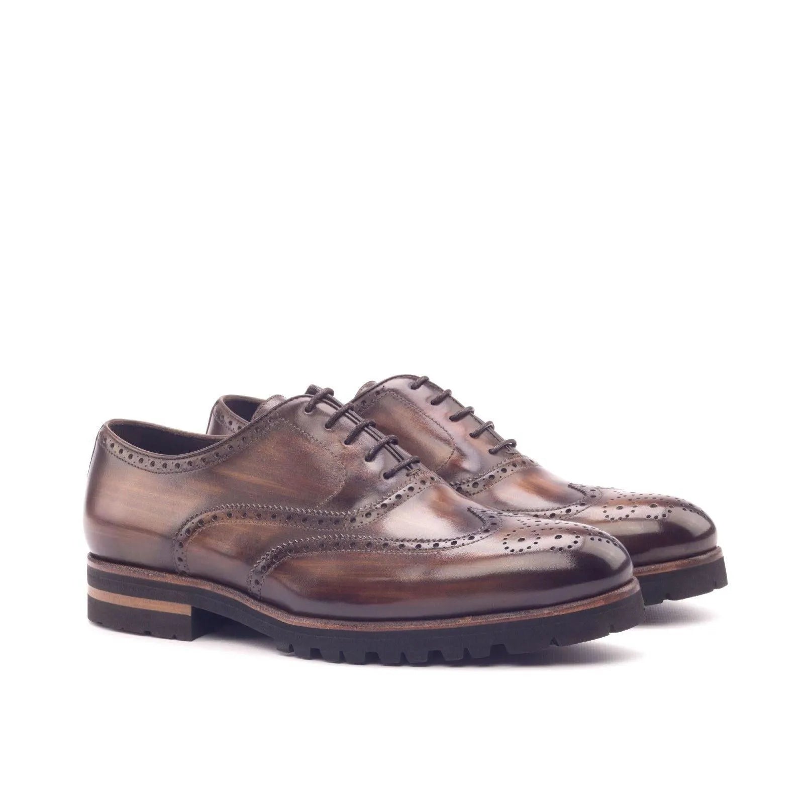 Southeast Full Brogue Shoes II brown leather wingtip brogue shoes