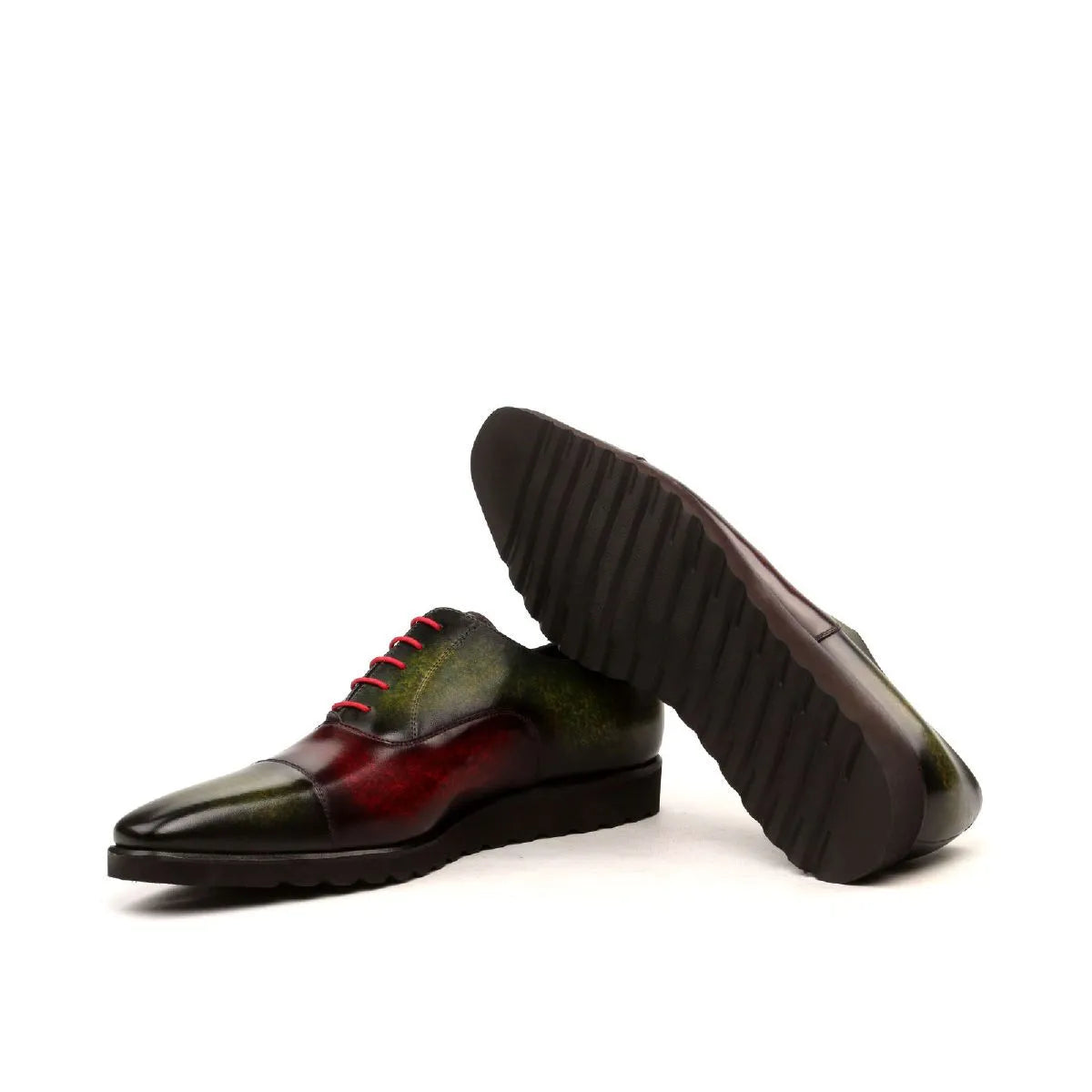 Tice Oxford patina two-toned leather dress shoes