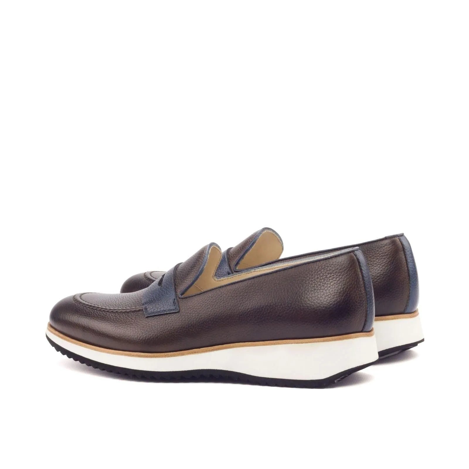 Timyo Loafers II brown leather penny loafers with rounded toe