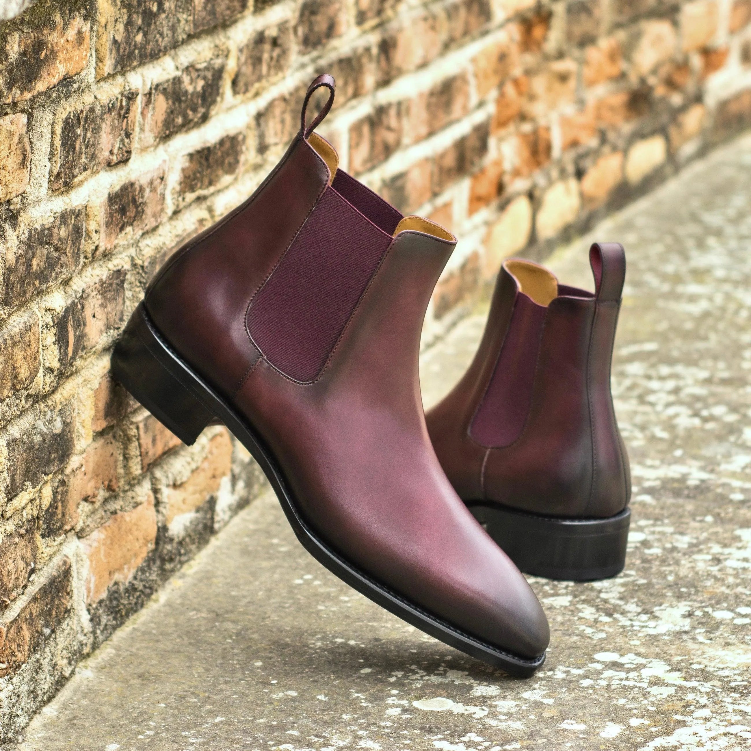 Burgundy leather Truman Chelsea Boot II