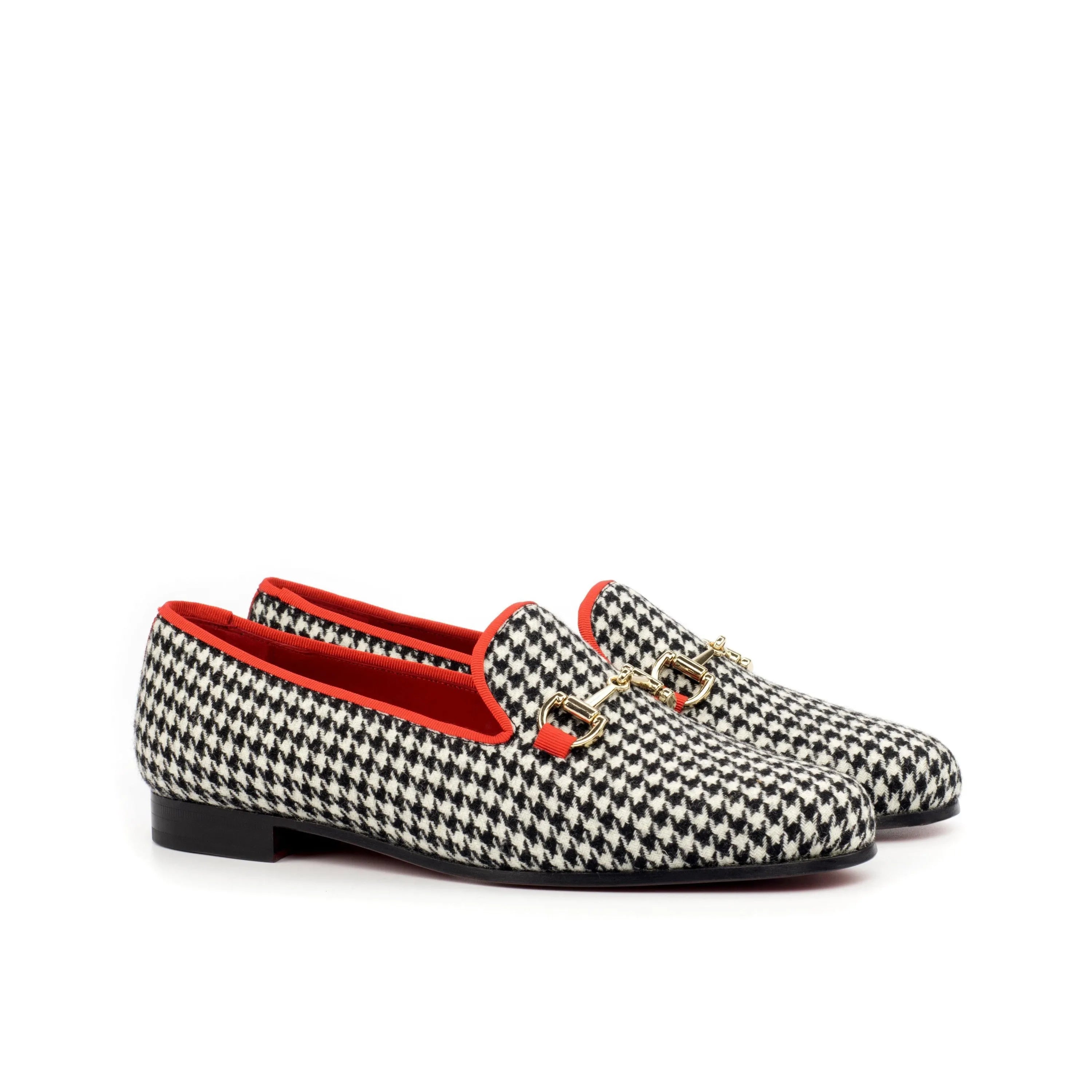 Vogue Audrey Slipper II houndstooth patterned loafers
