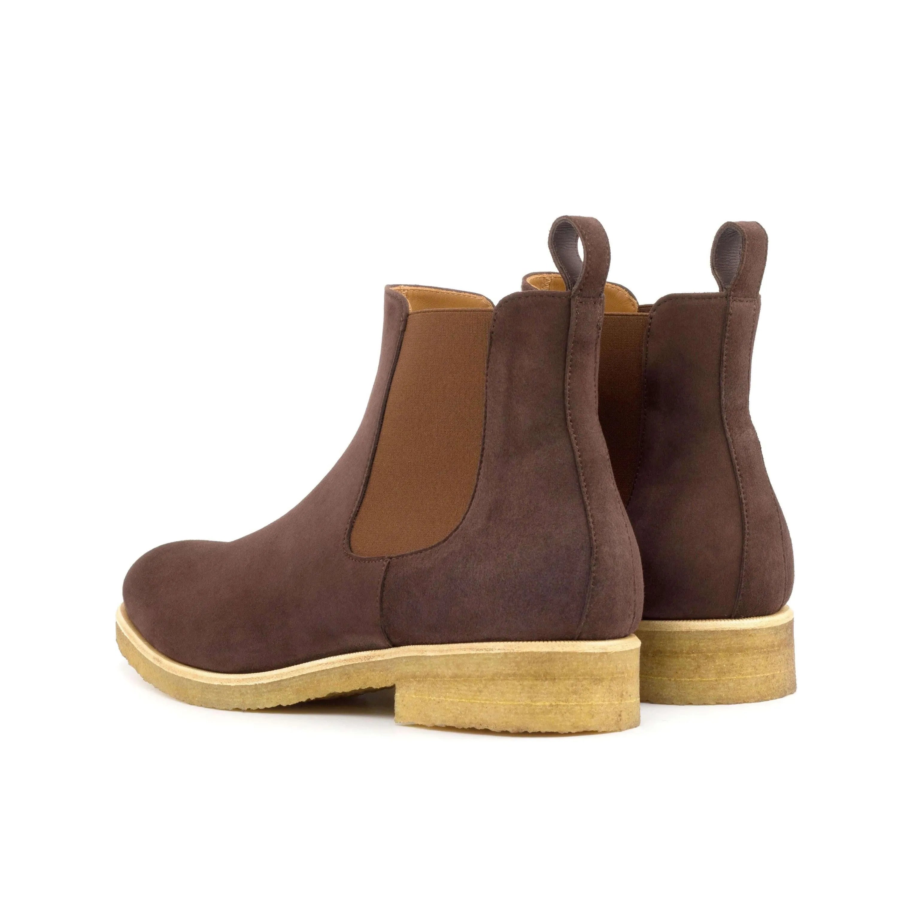 Brown suede 1905 Chelsea Boots II luxury bespoke shoes for men