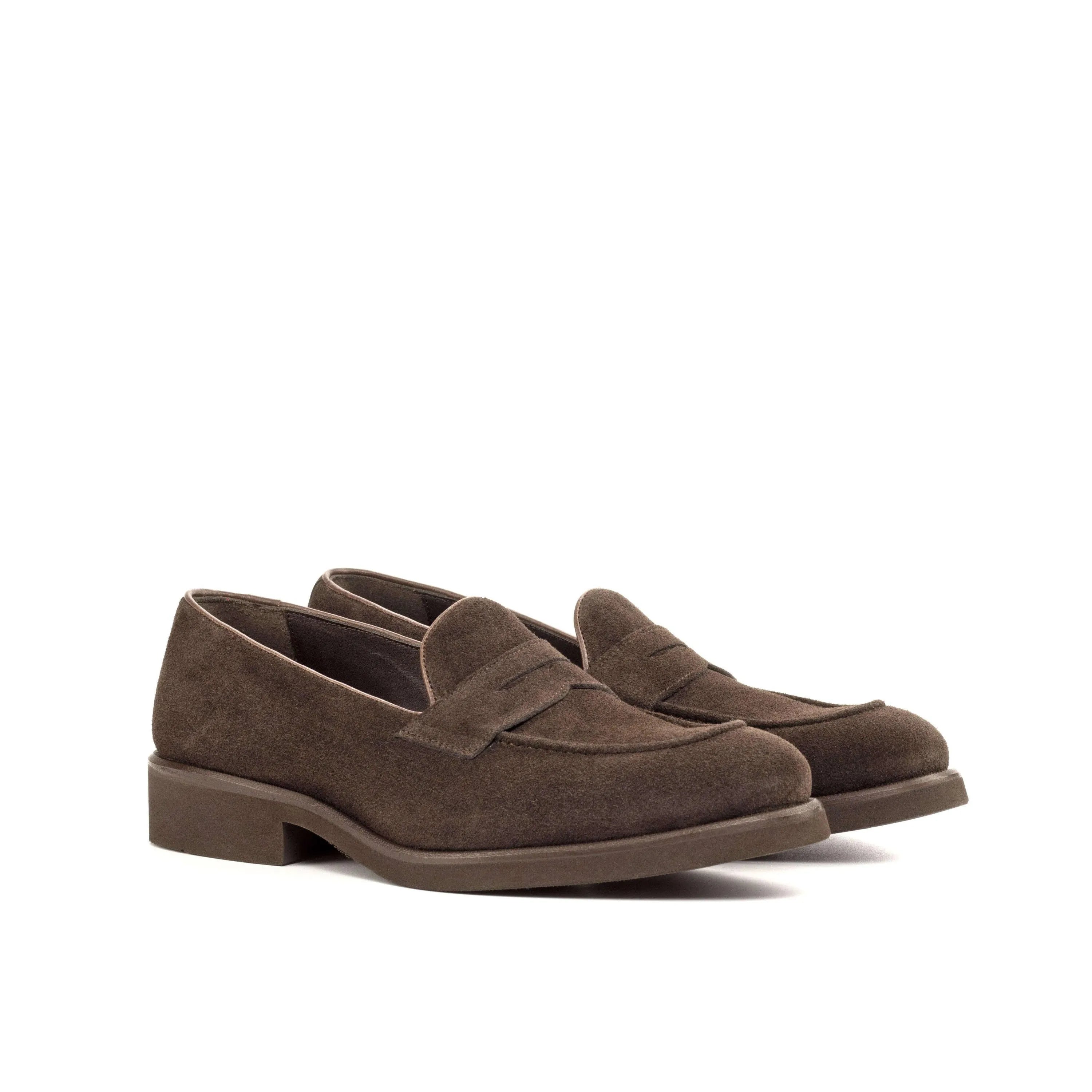 Brown suede penny loafers from 1955 Loafers shoes products
