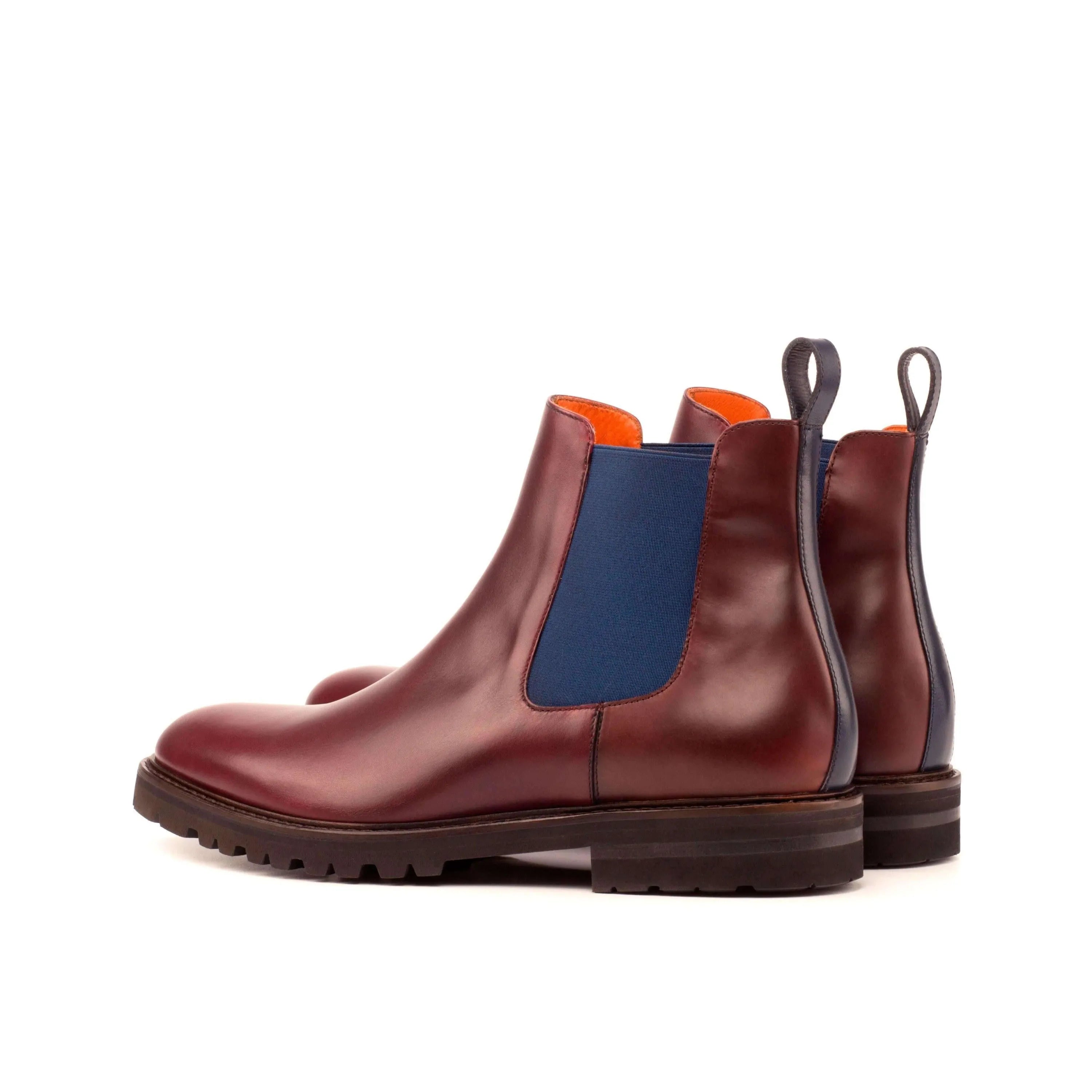 Burgundy leather 45TD Chelsea Boot II back view