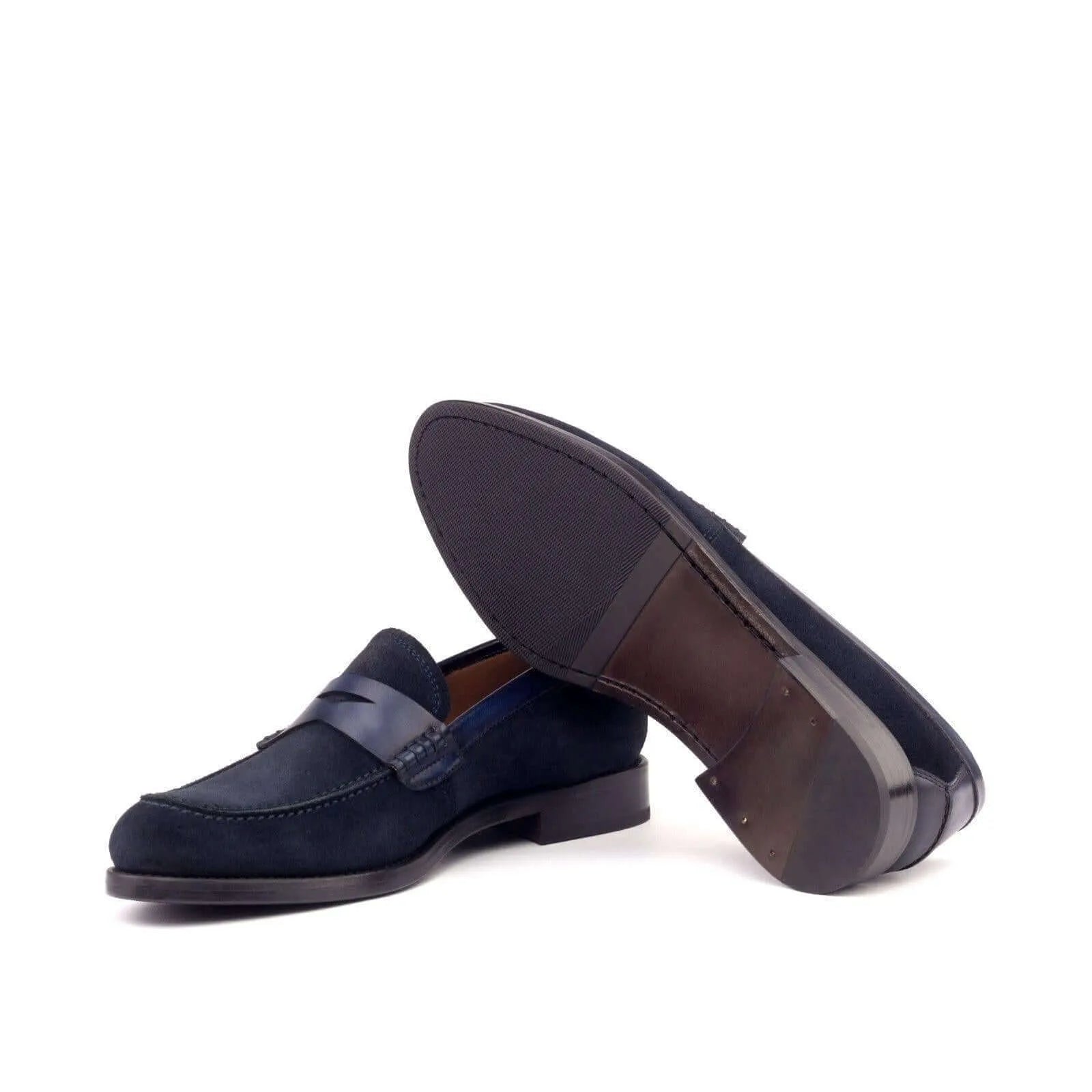 Alis ladies loafers II navy blue suede loafers