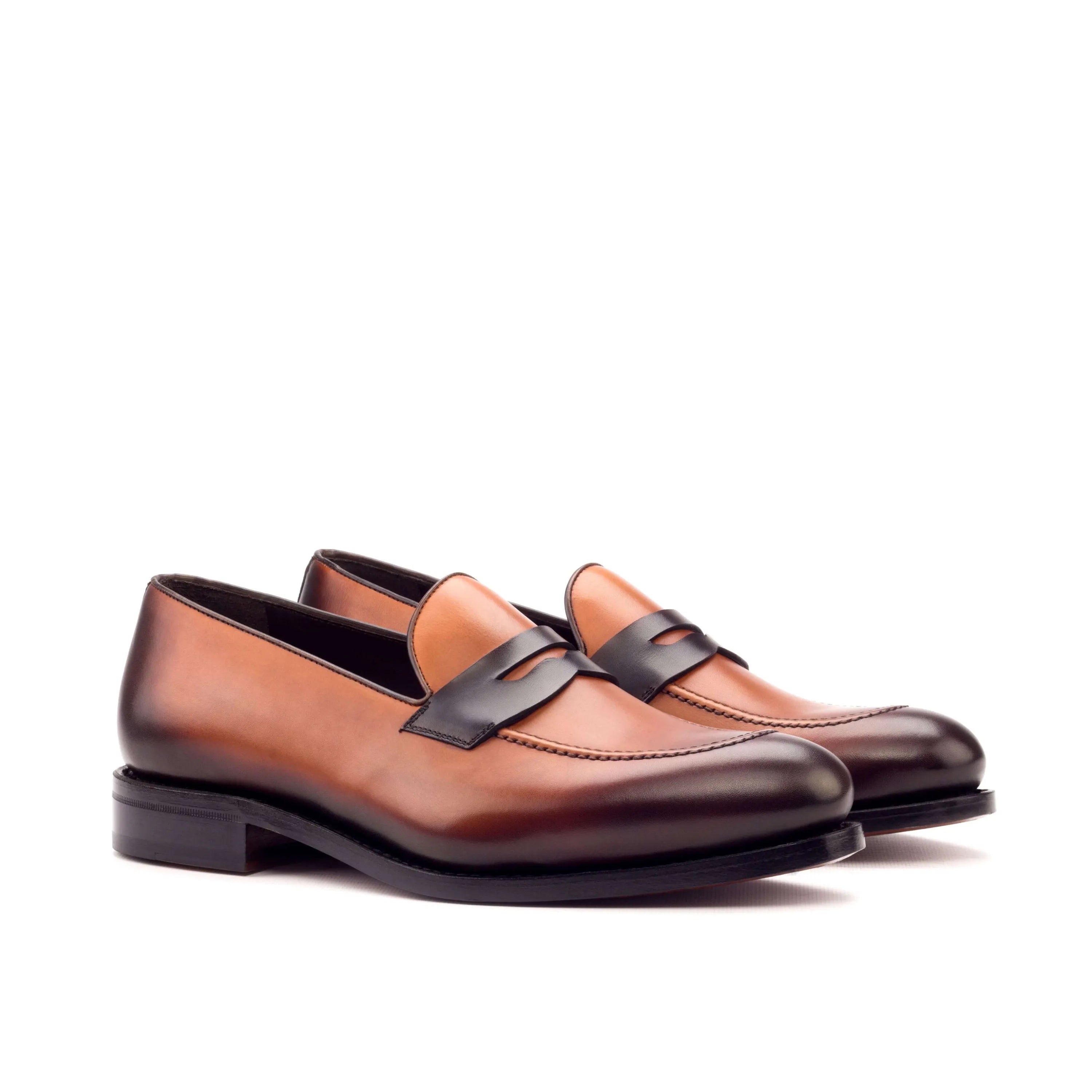 Brown leather Alto Loafers II luxury bespoke shoes for men