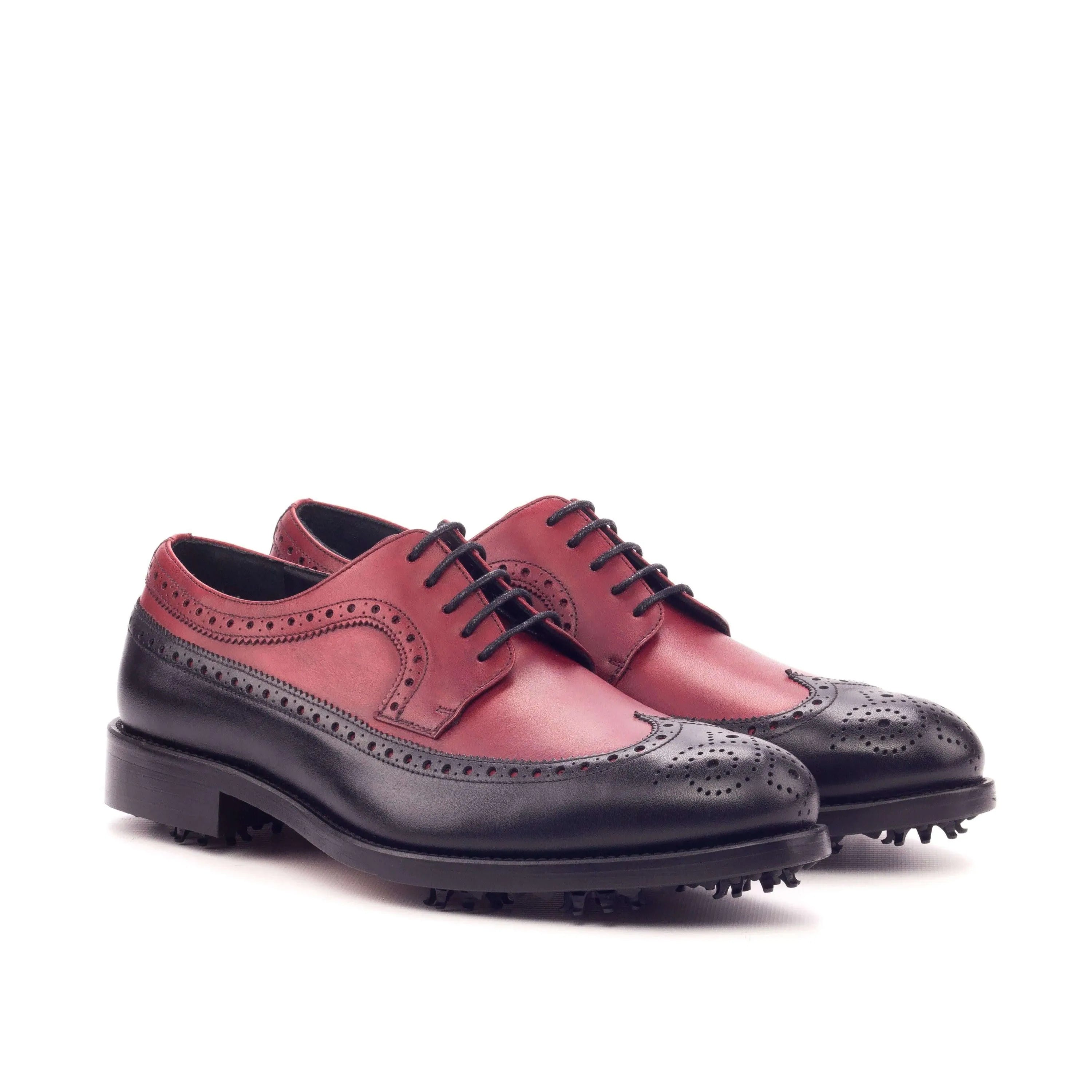 Birdie long blucher golf shoes II in two-tone leather