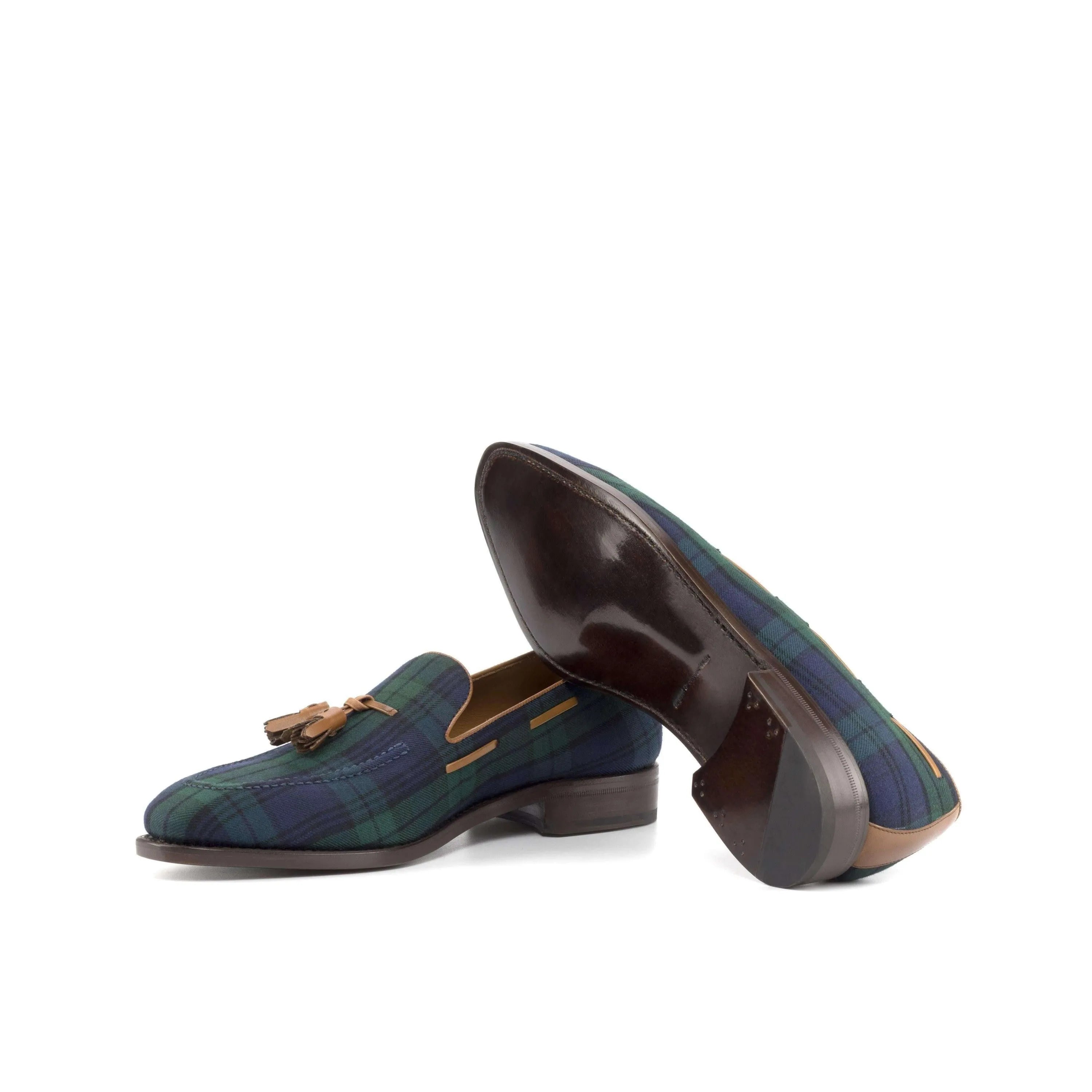 Boardwalk loafers with tartan plaid tassel patina for men