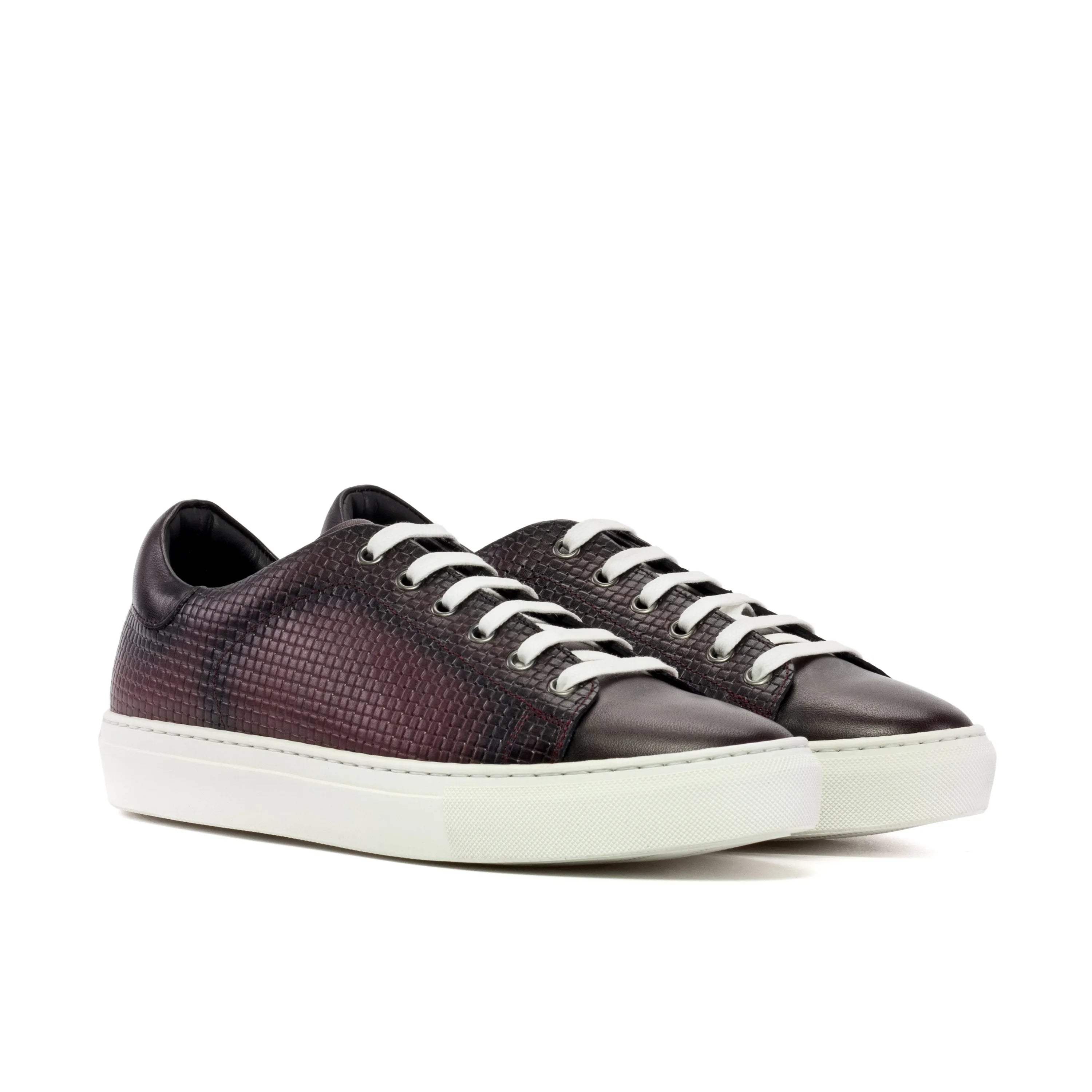 Pair of CapaOne trainer sneakers in leather