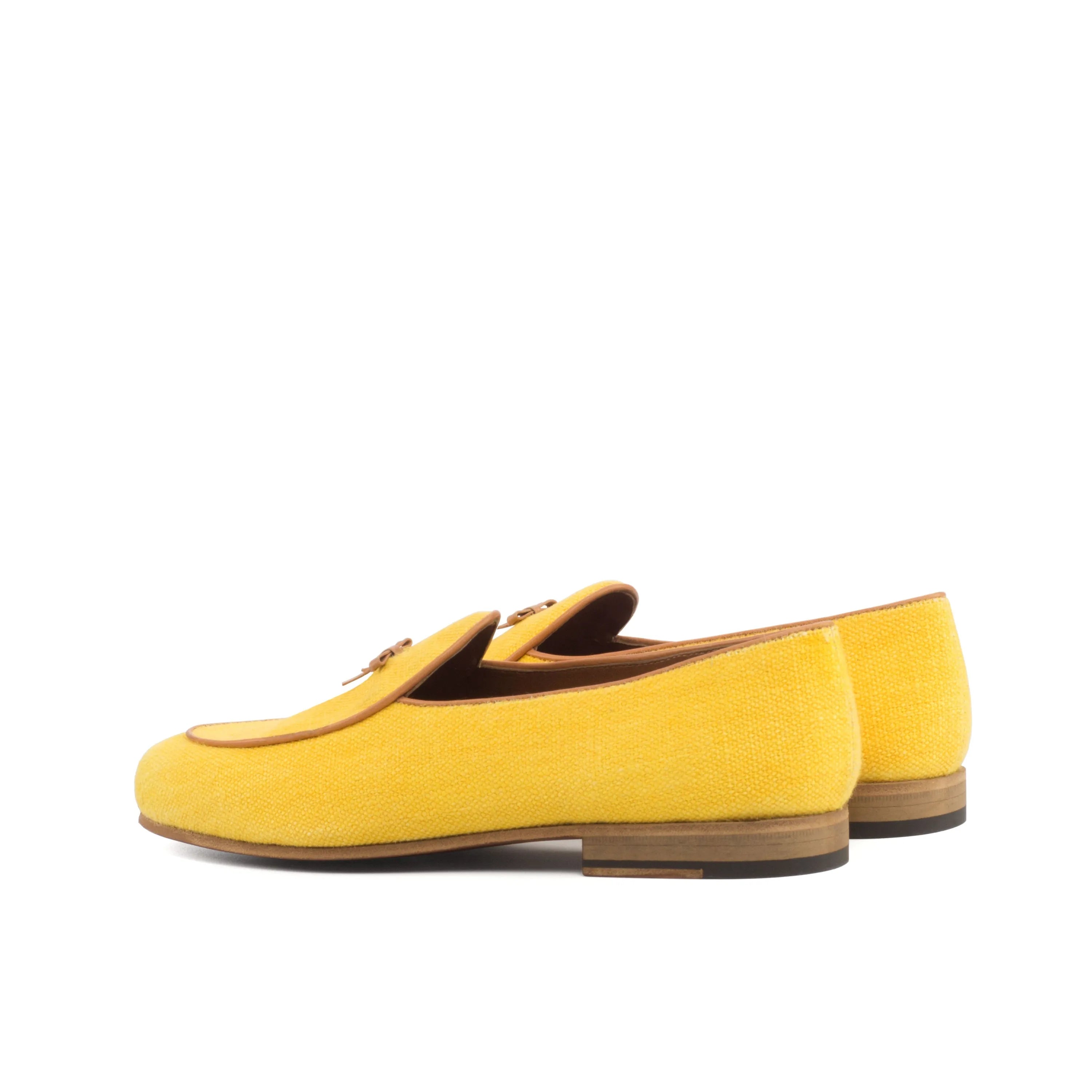 Chami Belgian Slipper II yellow leather loafers