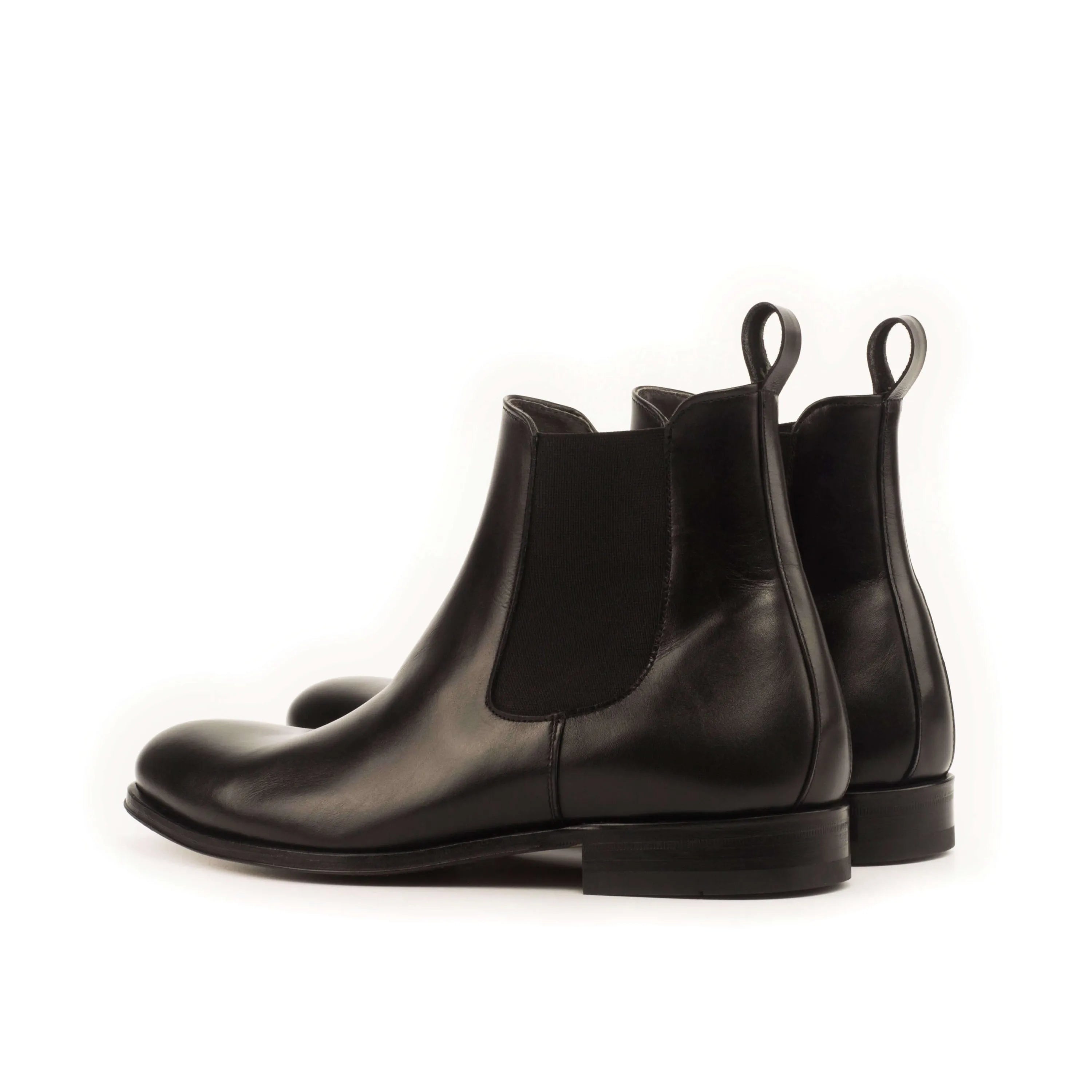 Pair of black leather Chumani Chelsea boots