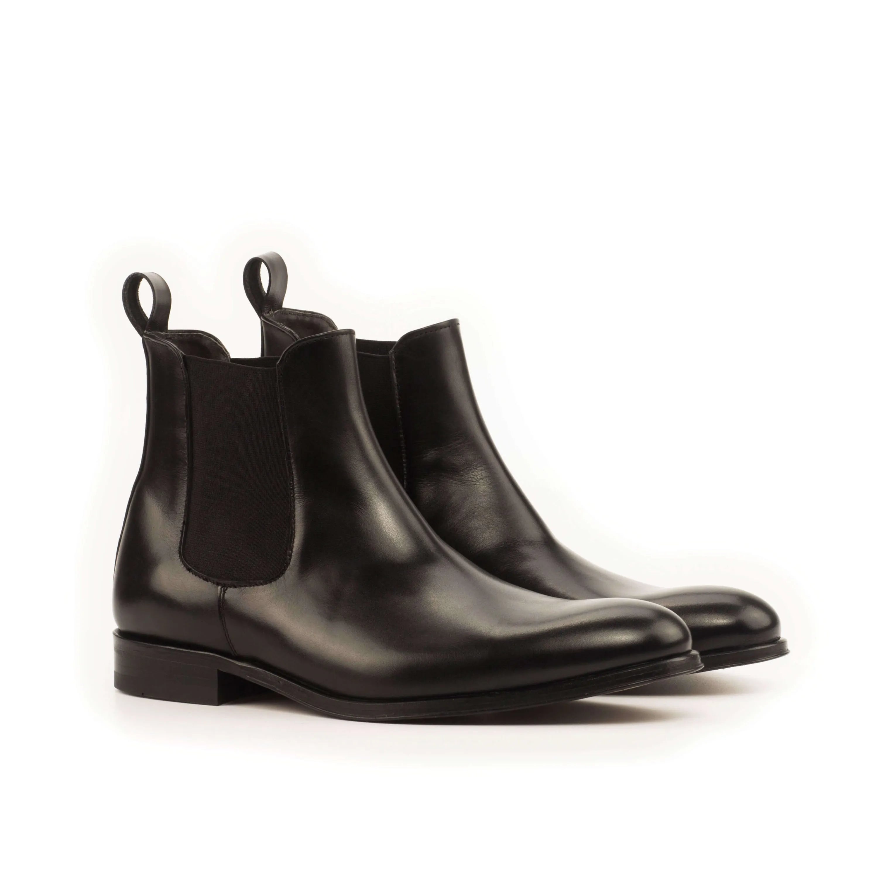 Pair of black leather Chumani Chelsea boots