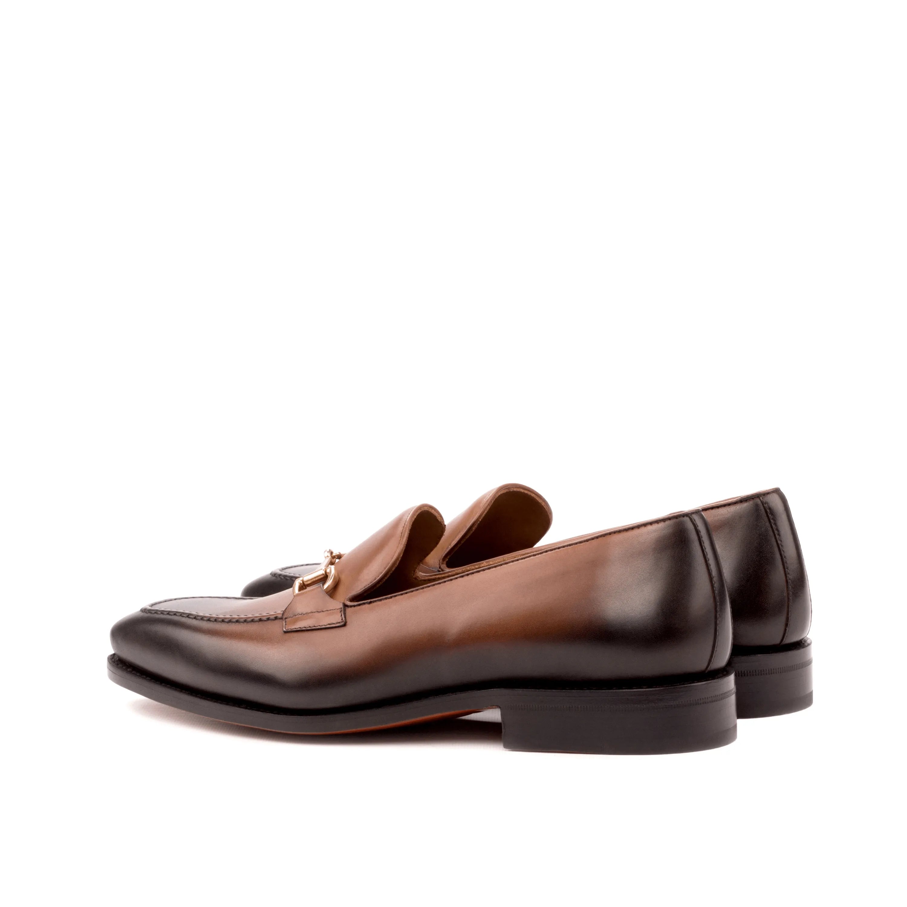 Cruspos loafers II in med brown luxury bespoke shoes for men