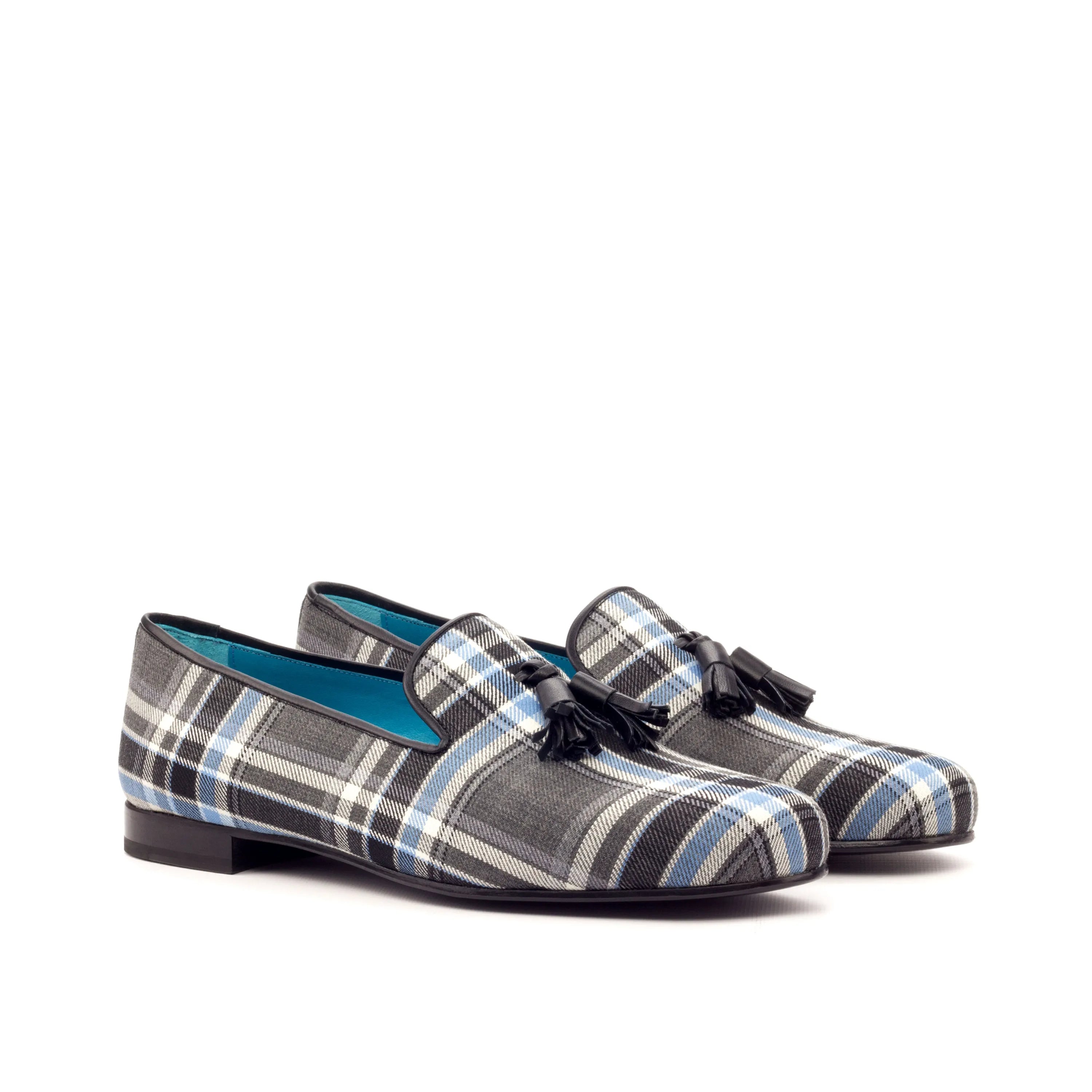 Cruz Wellington Slipon tartan plaid tassel loafers