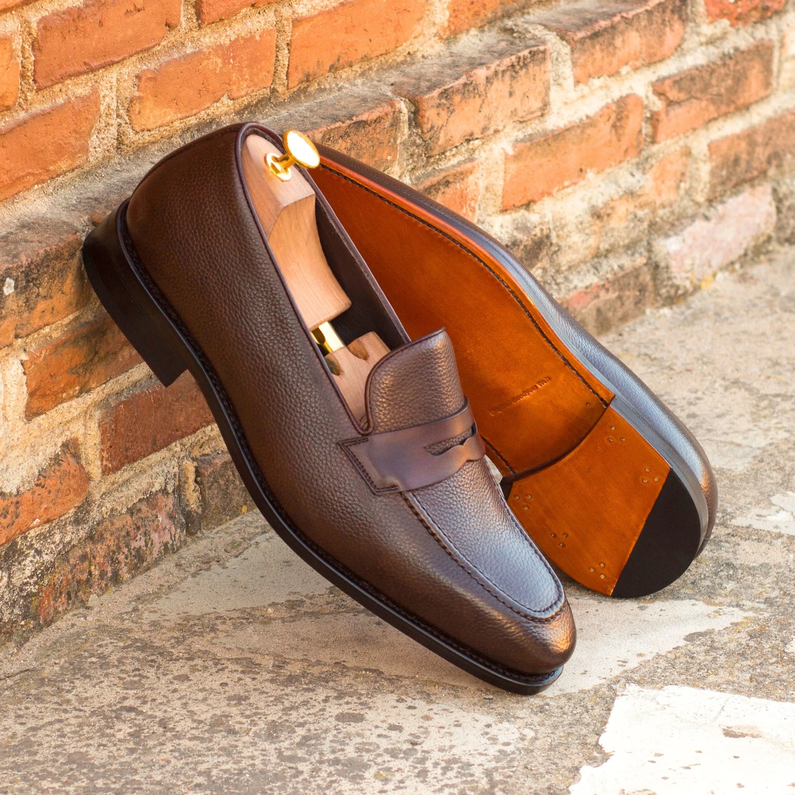 Dark brown Darko loafers II luxury bespoke shoes for men