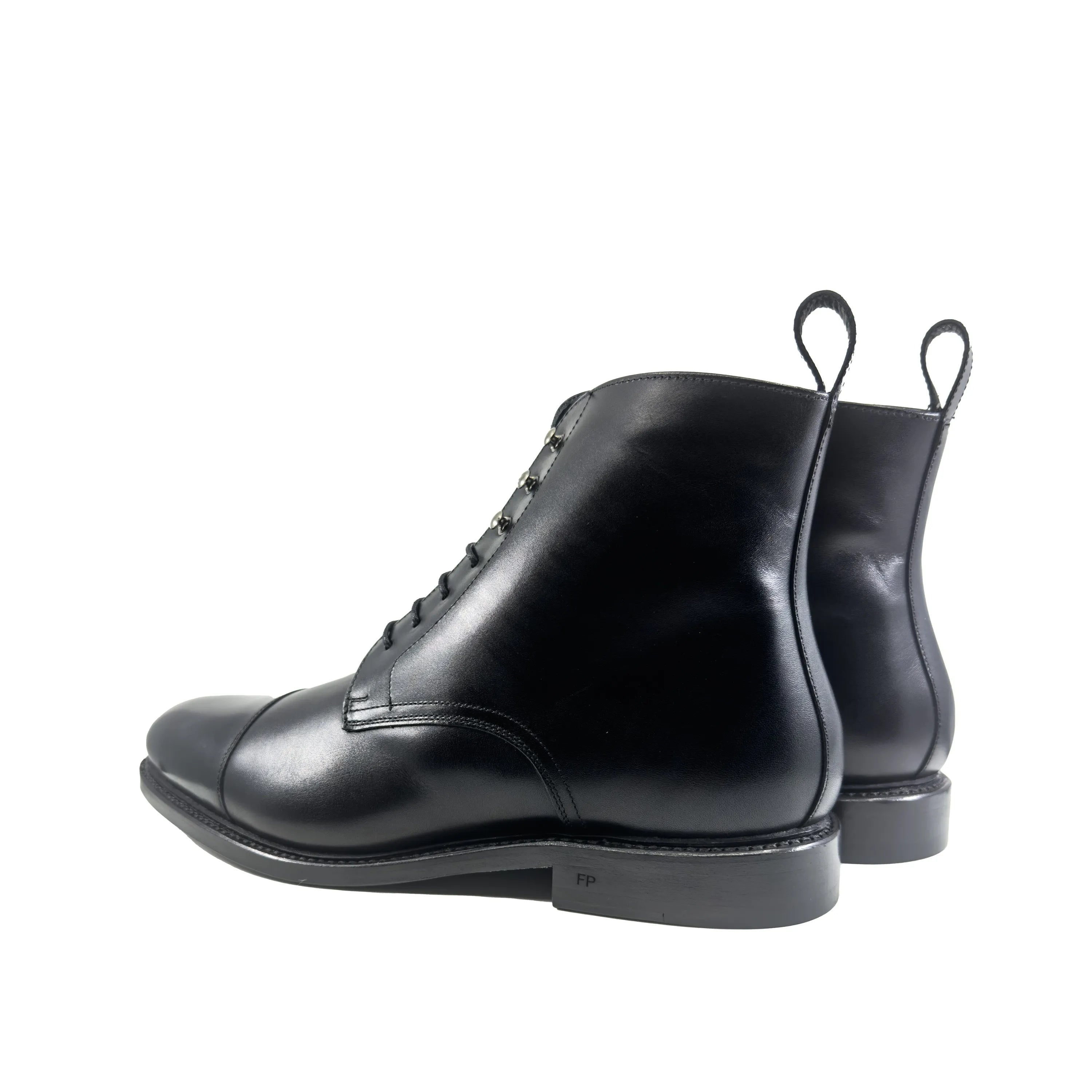 Pair of black leather FP Jumper Boots II, fast lane delivery in 3-5 business days