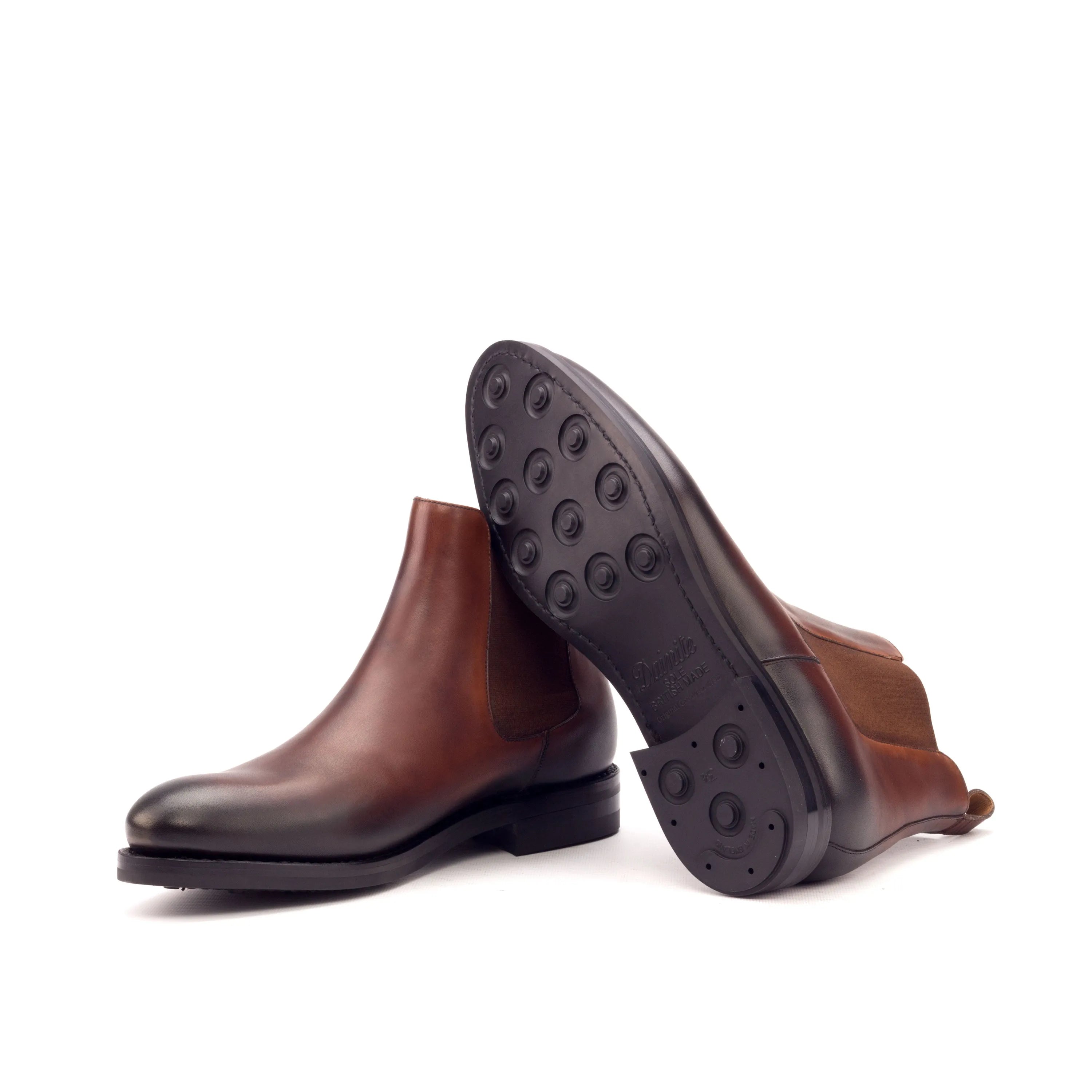 Pair of brown leather Gall Chelsea boots