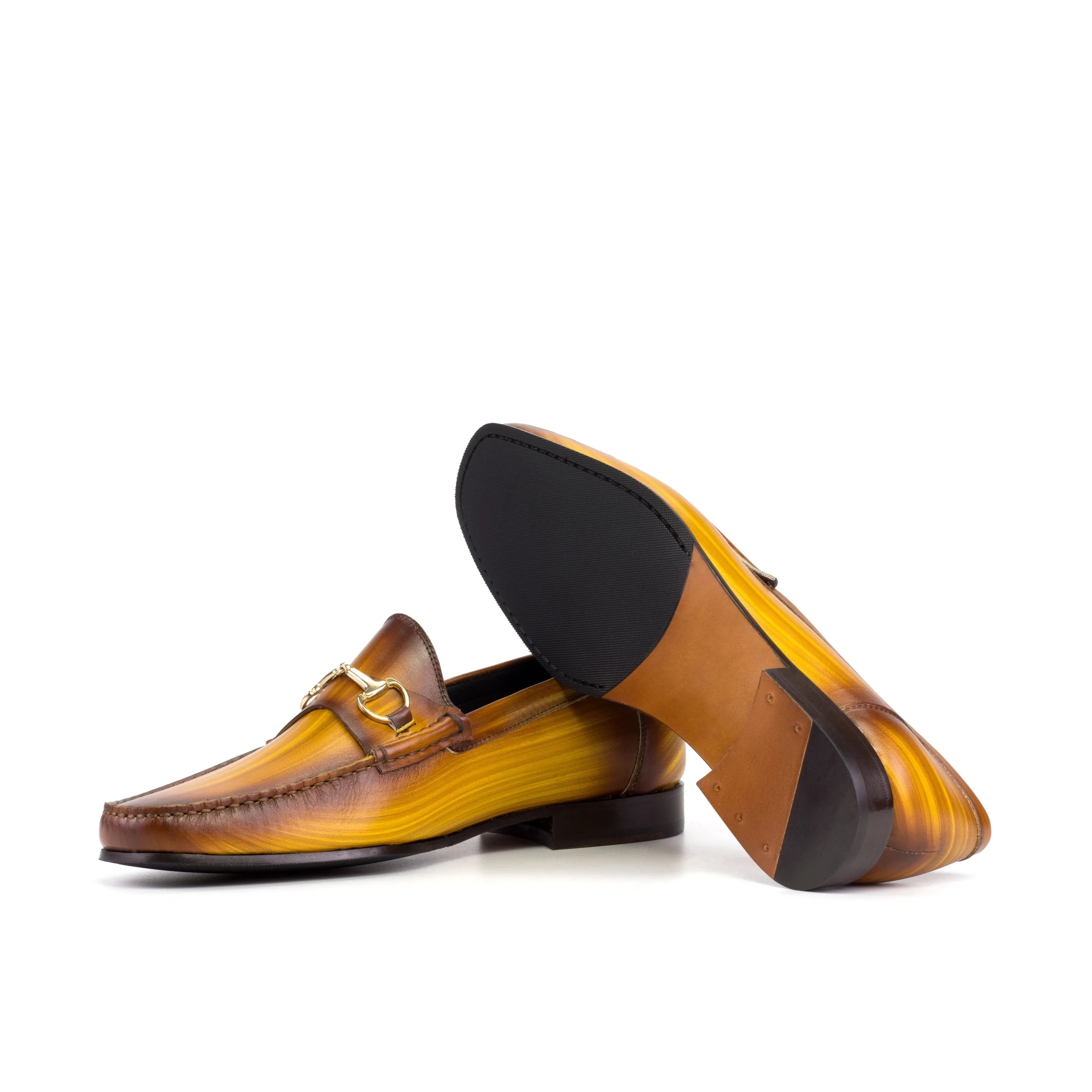 Garanti Patina Moccasin leather dress loafers