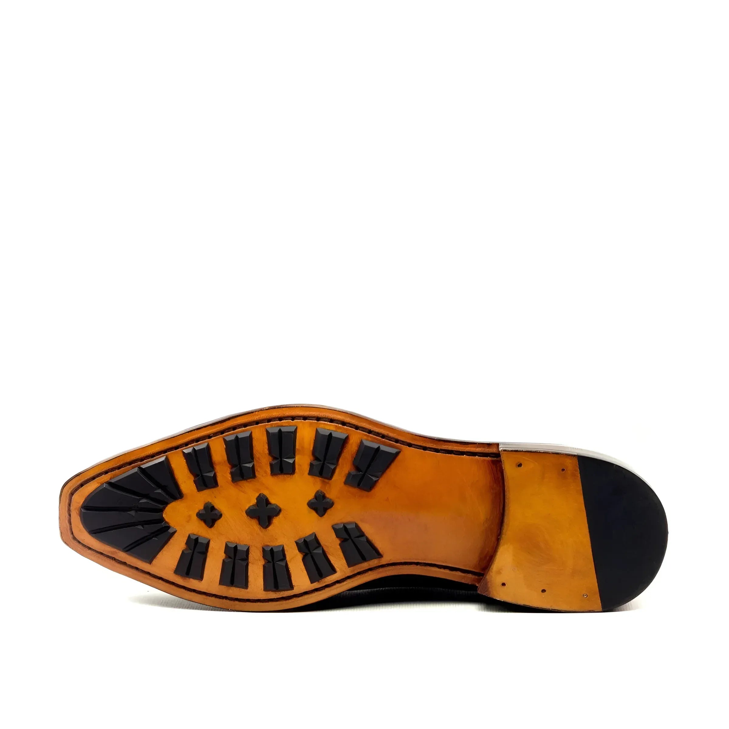 GI Double Monk Patina upside-down dress shoe sole