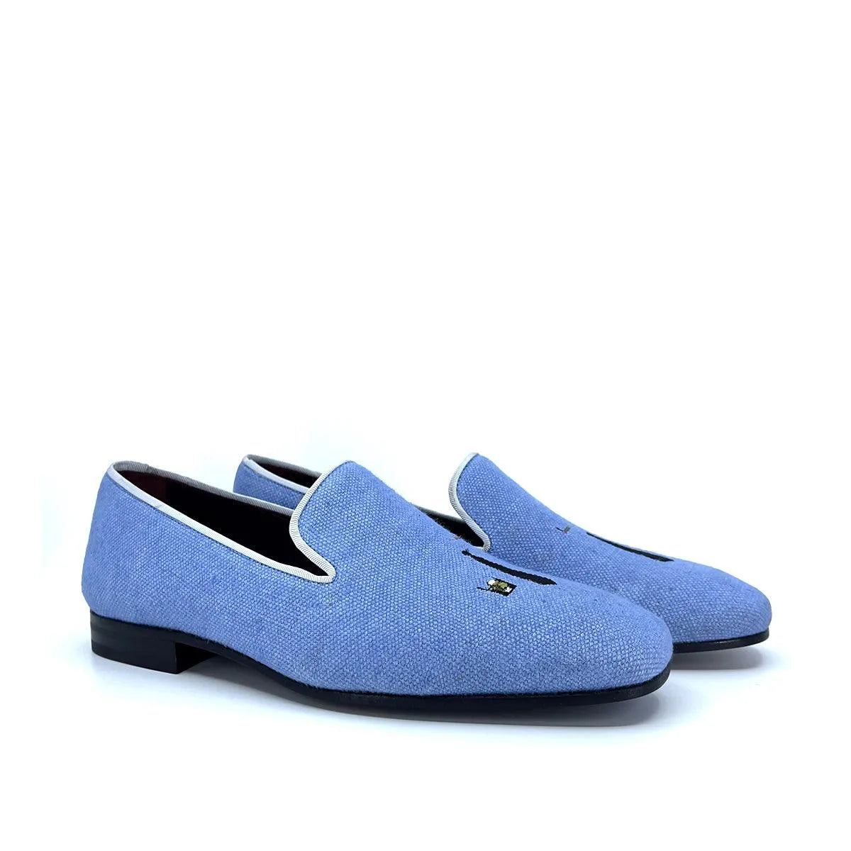 Harry Drake slipon light blue slip-on loafers