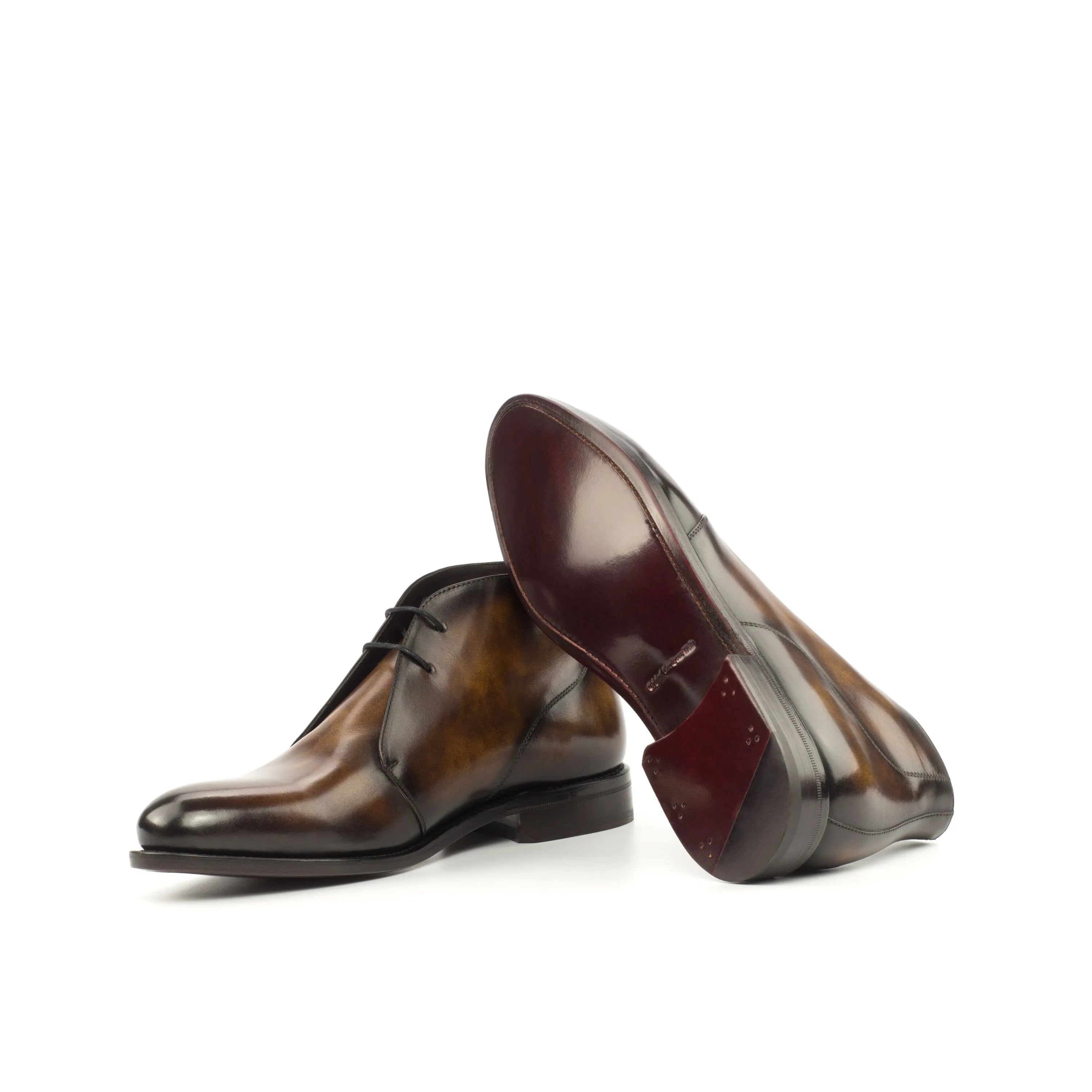 Jonas Patina Chukkas leather dress boots back view