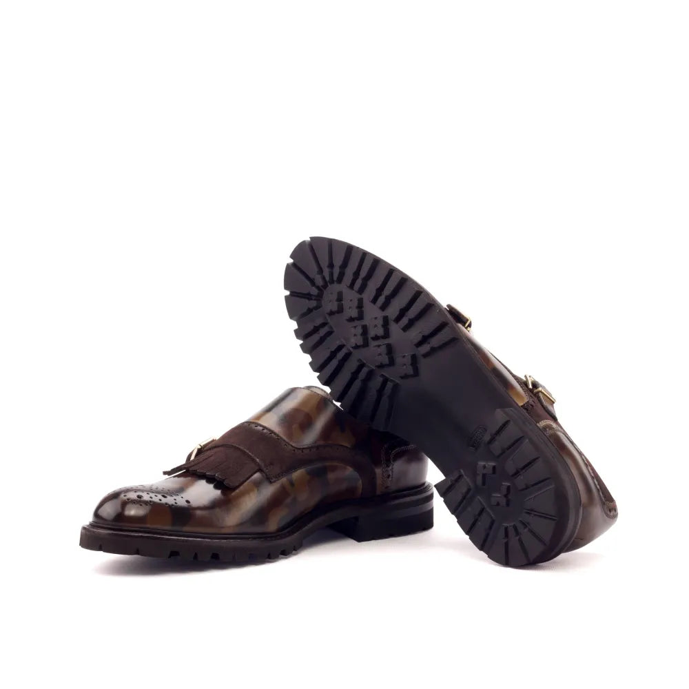 Juliet Kiltie Womens patina Monk - women dress shoes