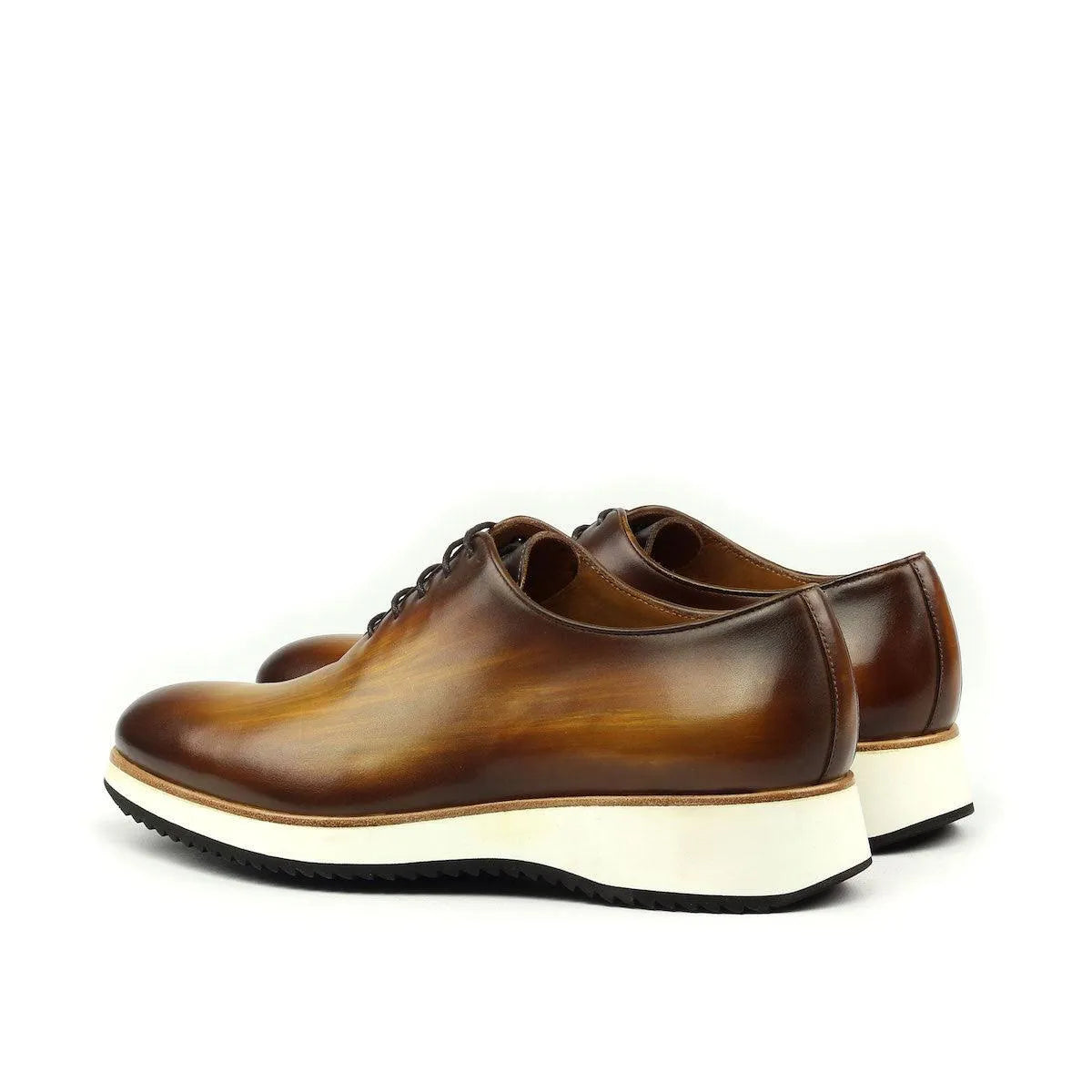 Lloyd wholecut patina shoes II brown leather dress shoes