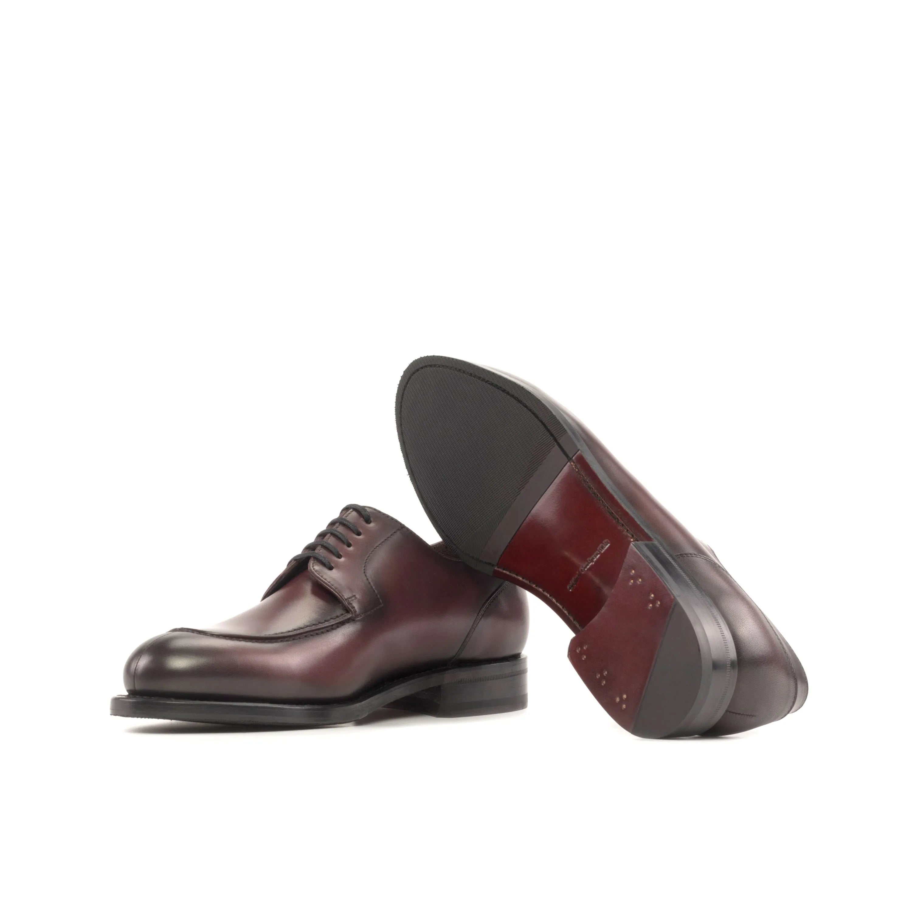Luginos Derby Split Toe II burgundy leather dress shoes