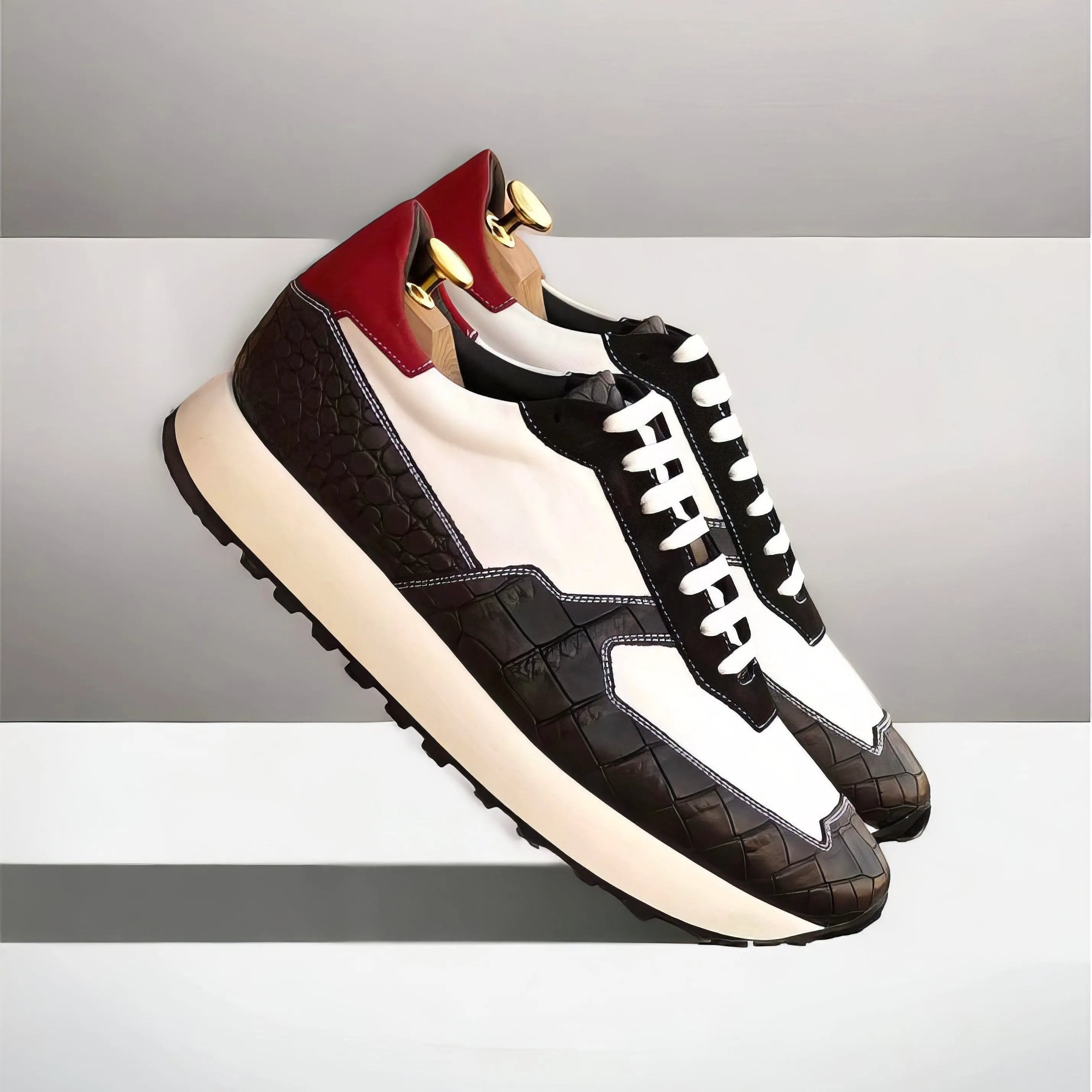 Stylish black and white M2 chunky trainer sneaker